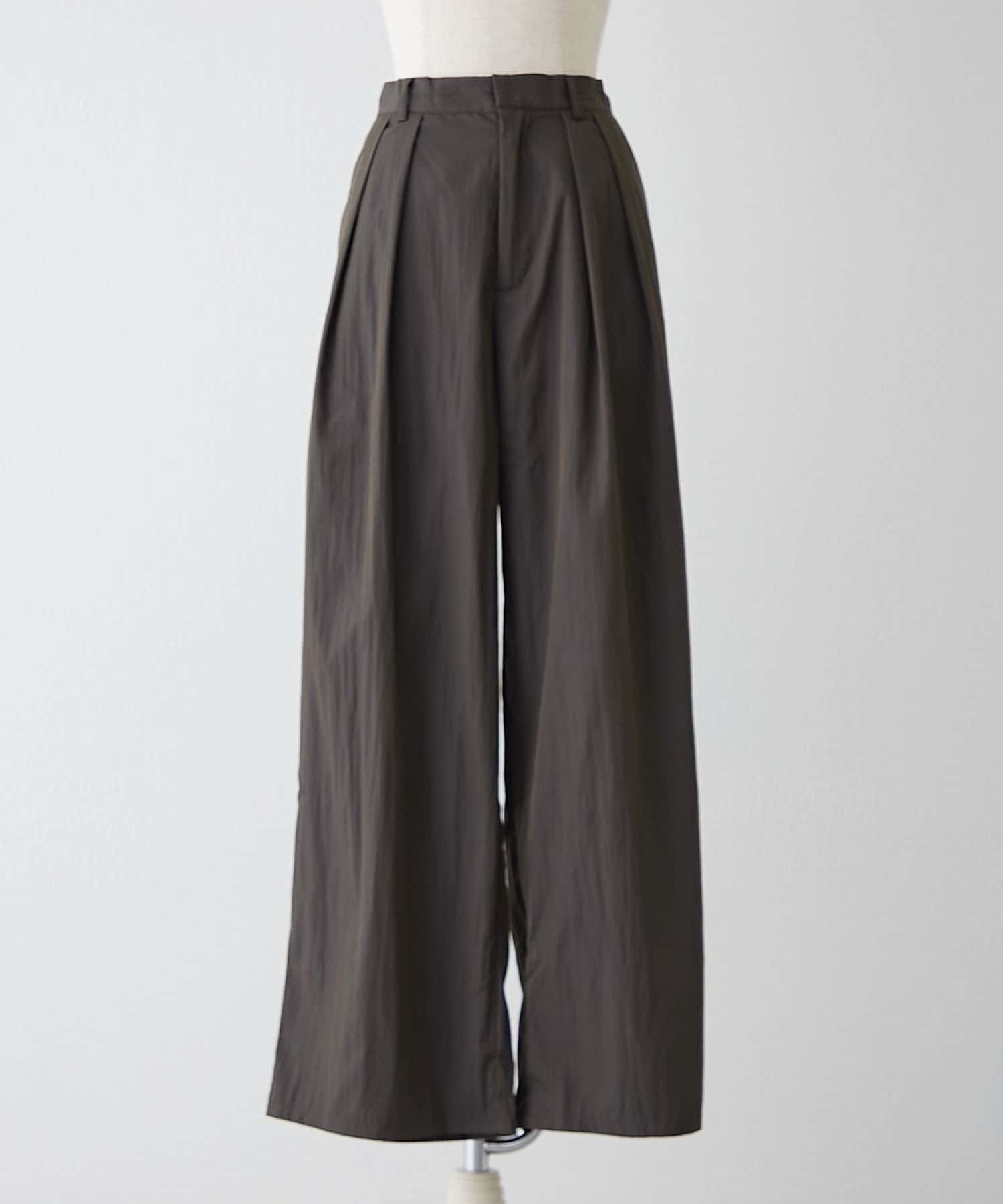 NICE CLAUP / OLIVE des OLIVE OUTLET(ナイスクラップ  / オリーブ デ オリーブ アウトレット) 【RMAF】美脚タックワイドパンツ