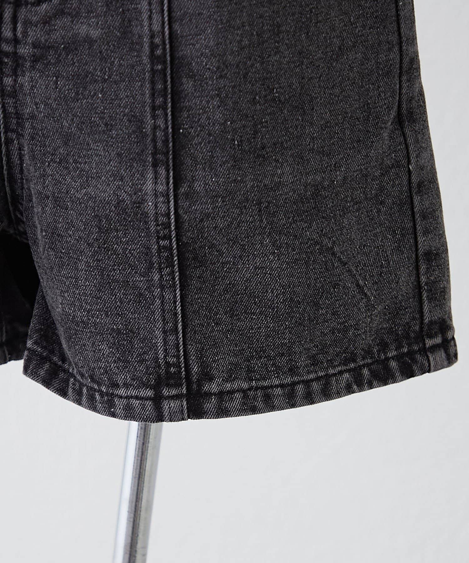 NICE CLAUP / OLIVE des OLIVE OUTLET(ナイスクラップ  / オリーブ デ オリーブ アウトレット) 【RMAF】ベルト付ショートデニムパンツ