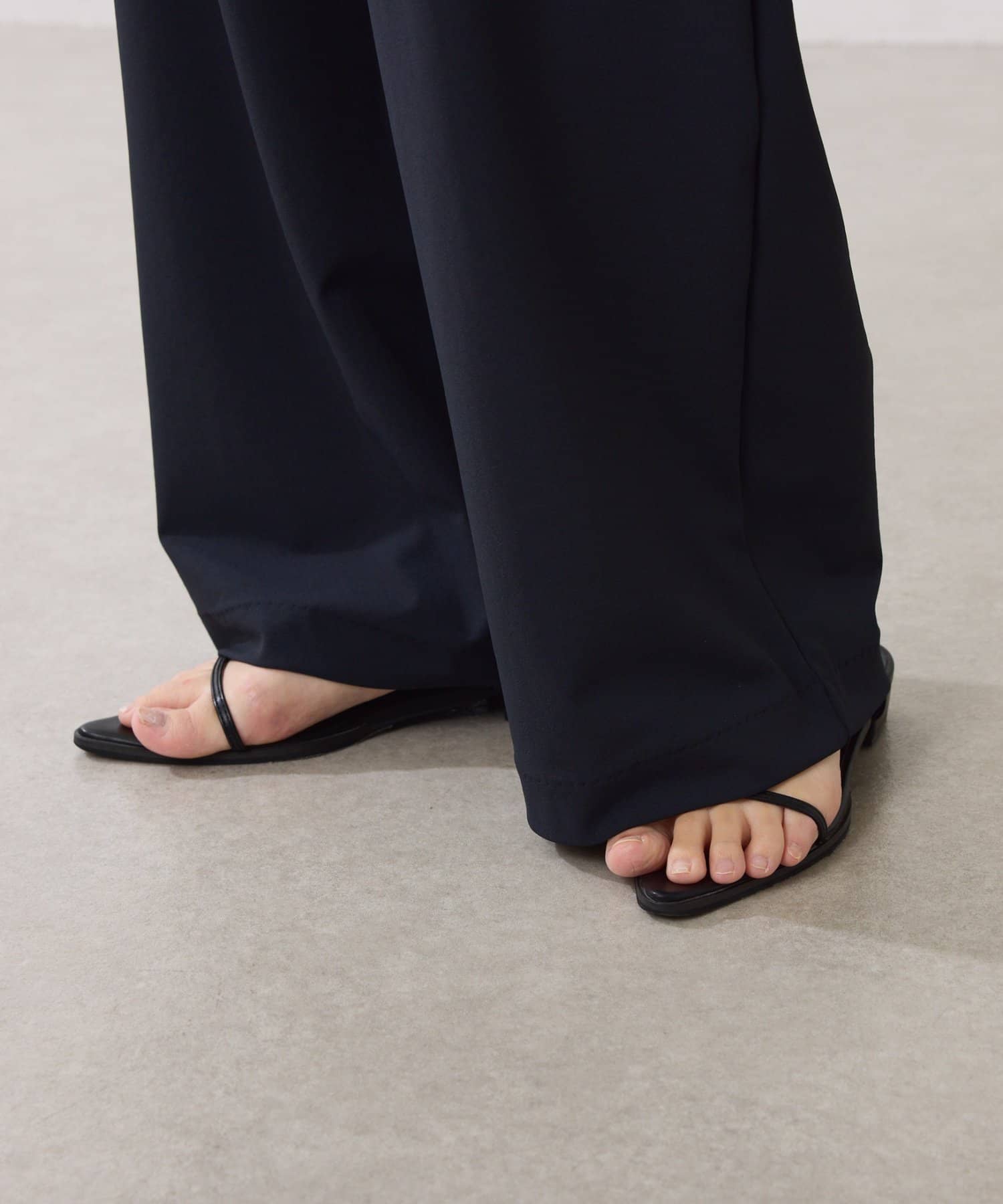 COLLAGE GALLARDAGALANTE(コラージュ ガリャルダガランテ) 【人気デザイン/ウエスト総ゴム】ロゴベルトトリコットパンツ