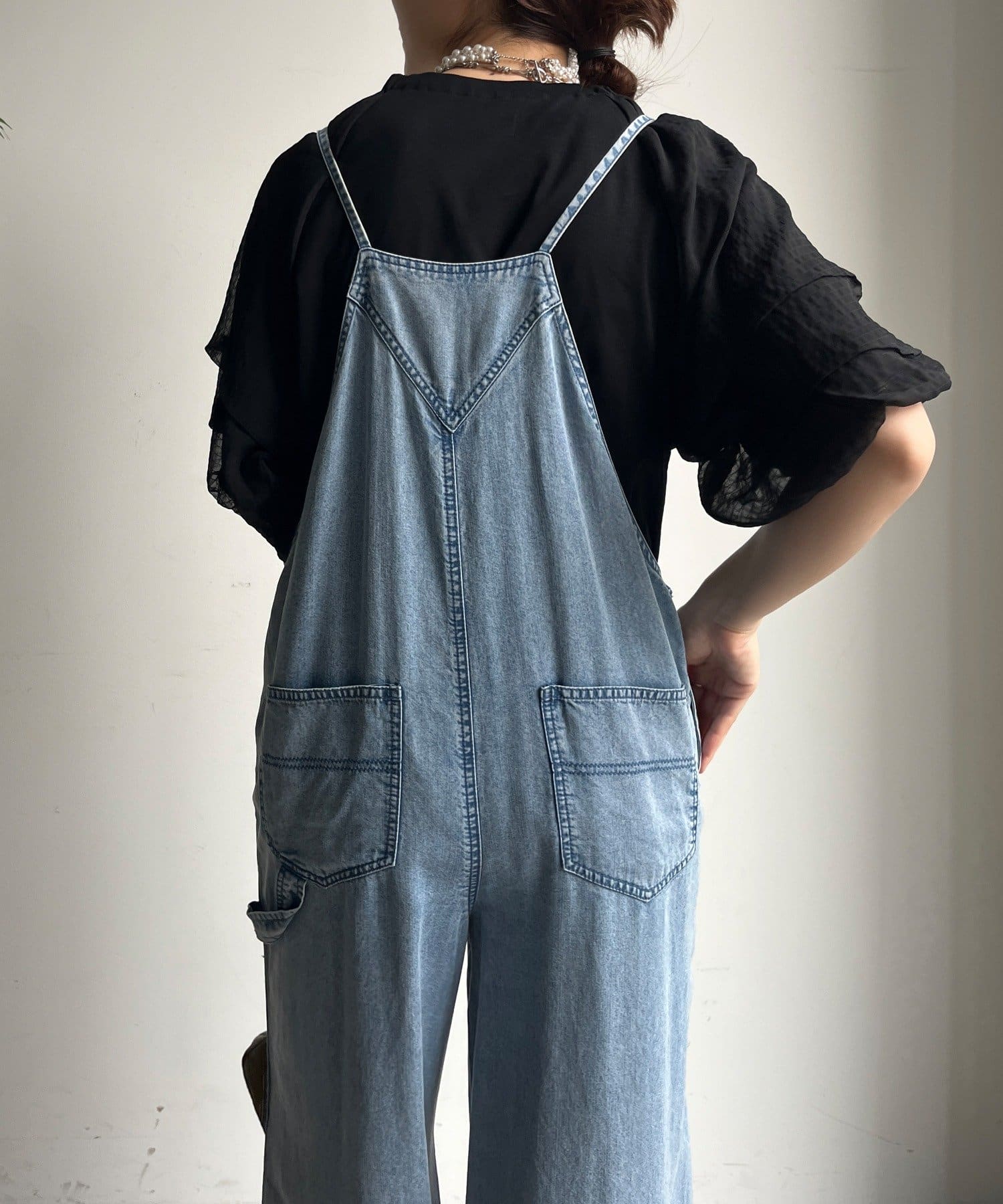 DOUDOU(ドゥドゥ) 【WEB限定】ホイップスリーブブラウス