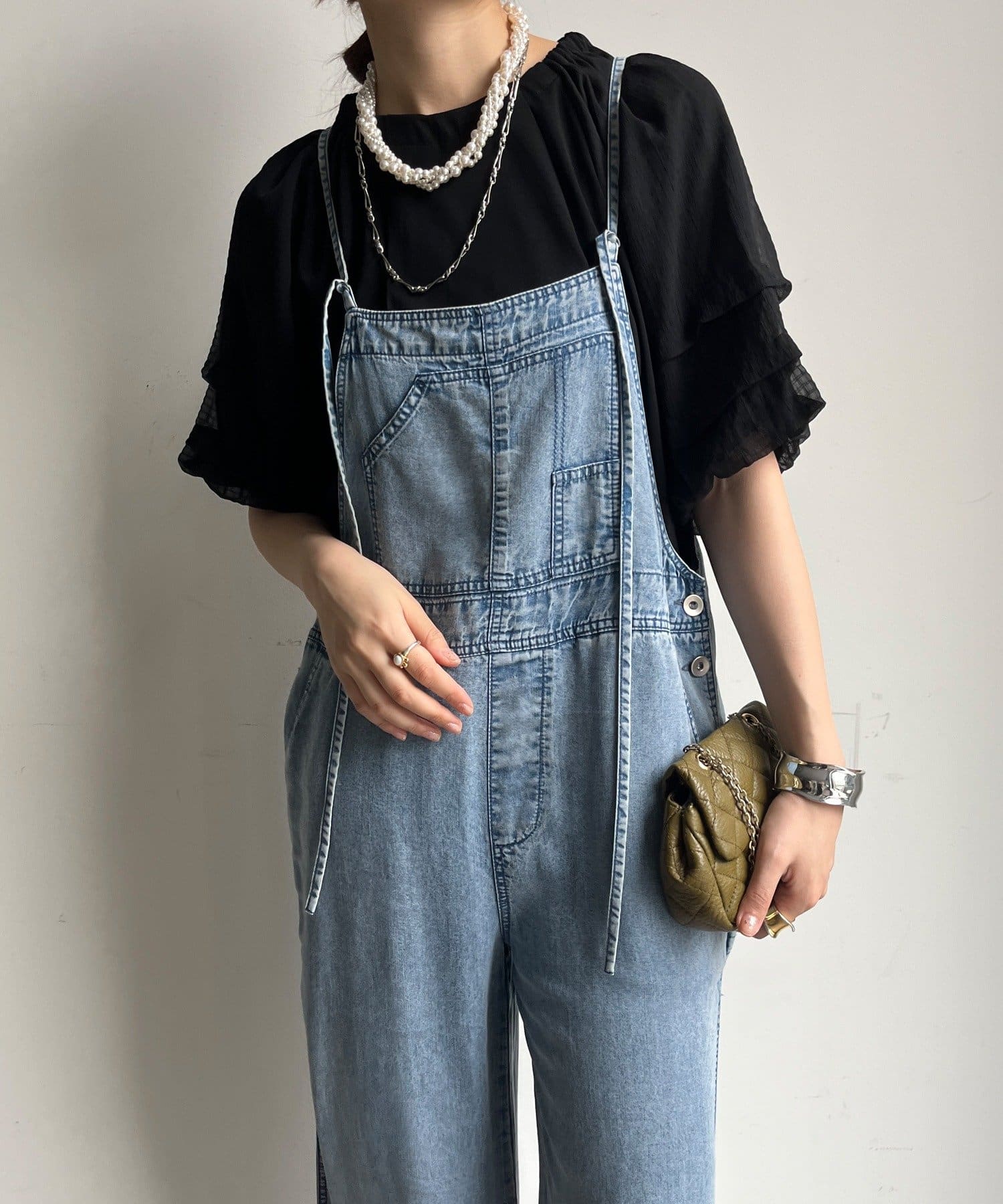 DOUDOU(ドゥドゥ) 【WEB限定】ホイップスリーブブラウス