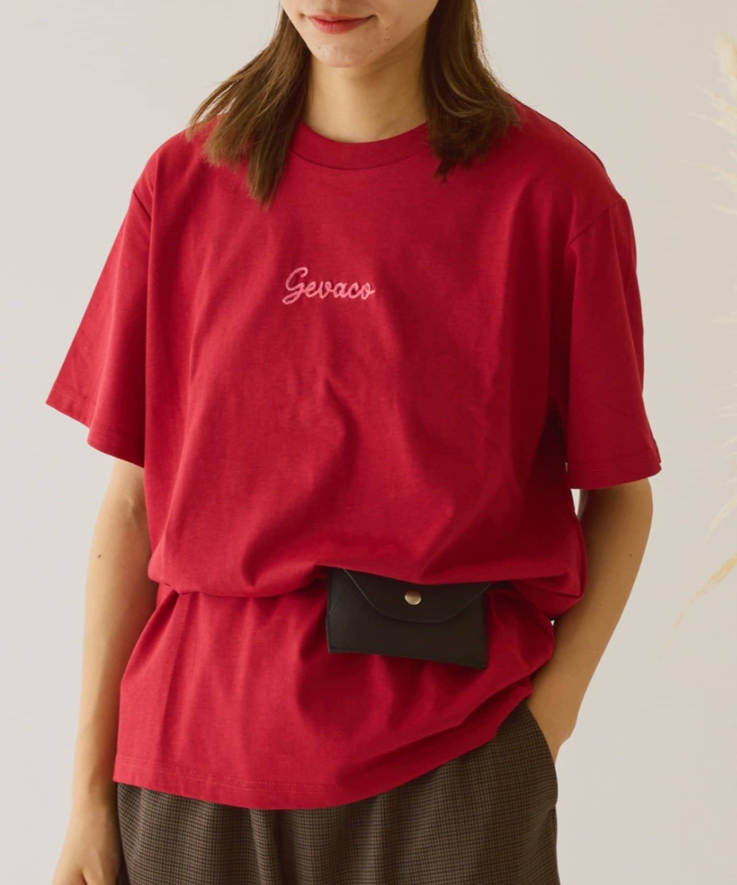 CIAOPANIC TYPY(チャオパニックティピー) 【GEVACO】ワンポイントロゴチェーン刺繍半袖Tシャツ