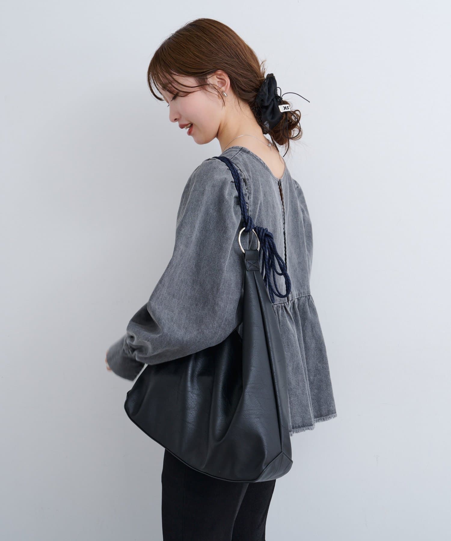 Kastane(カスタネ) 【9.6(土)12:00発売/A4サイズ/2WAY】B アシメレザーBAG