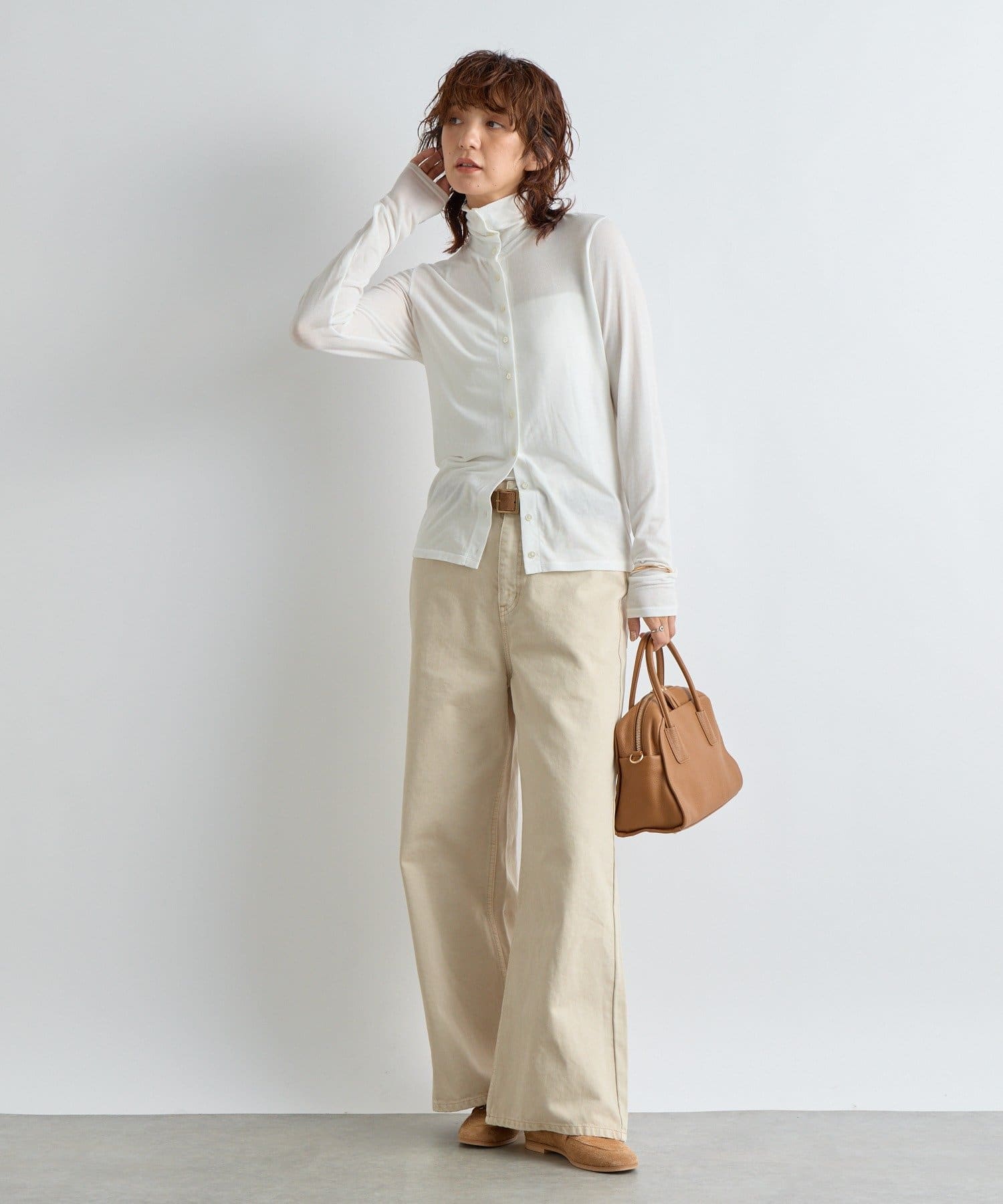 アレンジ自在】ボタンタートルカットソー | RIVE DROITE(リヴドロワ