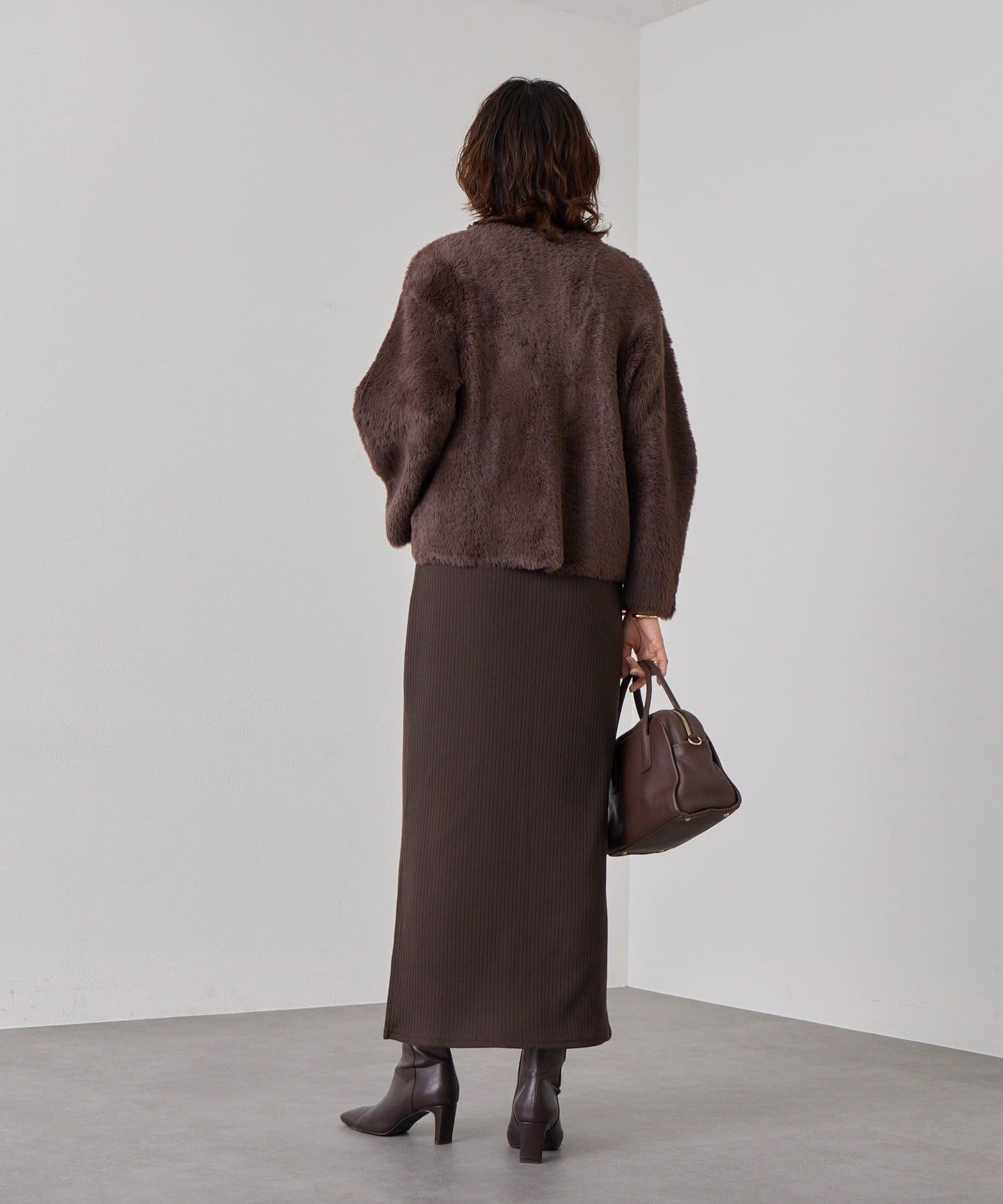 RIVE DROITE(リヴドロワ) 【リバイバル/着映え】ダブルフェイスシャギーカーデ・2