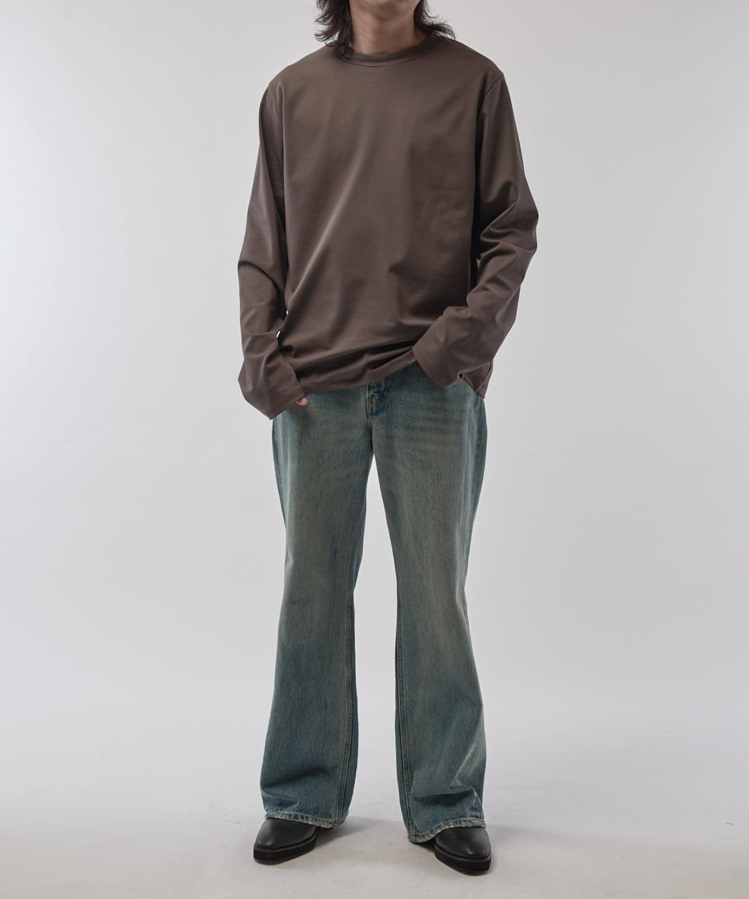 Lui's(ルイス) シャインベーシック ロングスリーブTシャツ（ロンT）