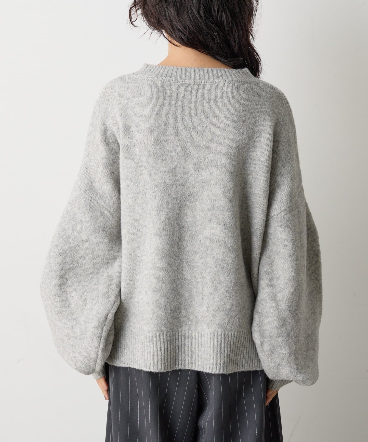 -goocy-(グーシー) ヤクタッチ袖タックデザインプルオーバー