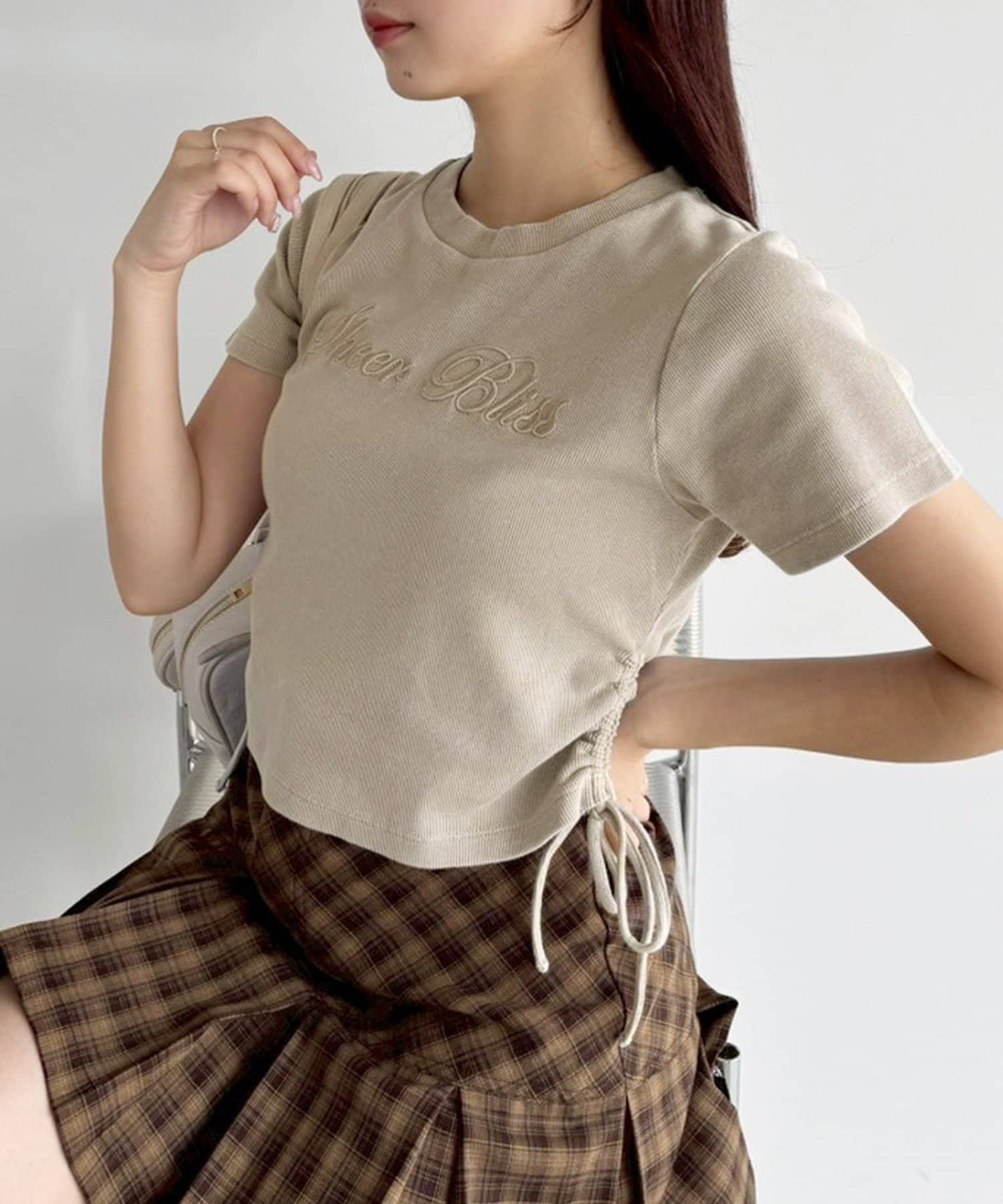 one after another NICE CLAUP(ワンアフターアナザー ナイスクラップ) ドロストTシャツ