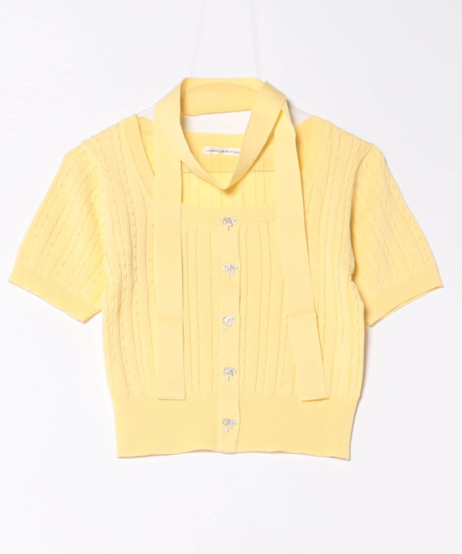 NICE CLAUP / OLIVE des OLIVE OUTLET(ナイスクラップ  / オリーブ デ オリーブ アウトレット) 【RMAF】チョーカー付ベビーケーブルプルオーバー