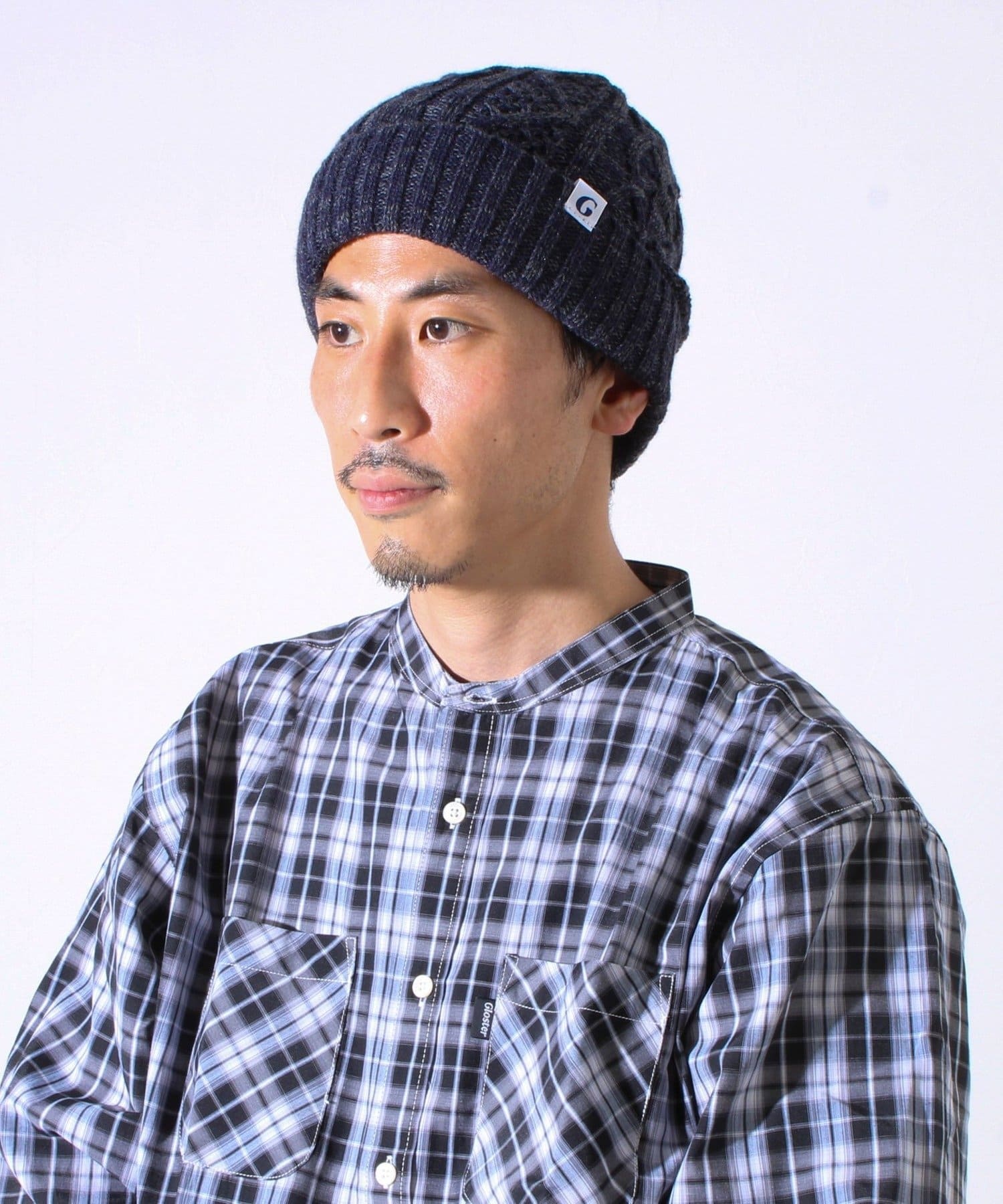 FREDY & GLOSTER(フレディ アンド グロスター) 【GLOSTER/グロスター】裏ボア ケーブルワッチ ニット帽