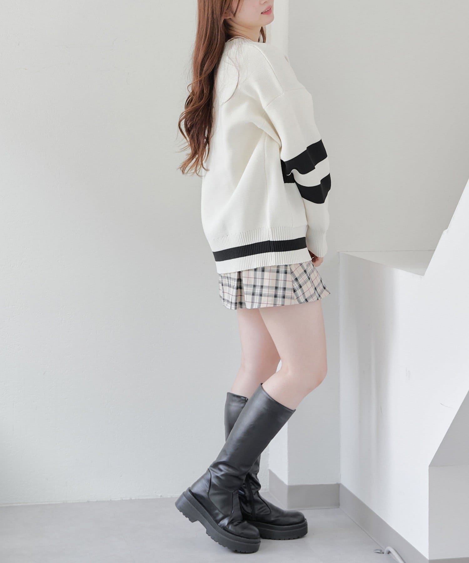 NICE CLAUP / OLIVE des OLIVE OUTLET(ナイスクラップ  / オリーブ デ オリーブ アウトレット) 累計1万枚販売の人気シリーズ！【RMAF】レタードカーデ