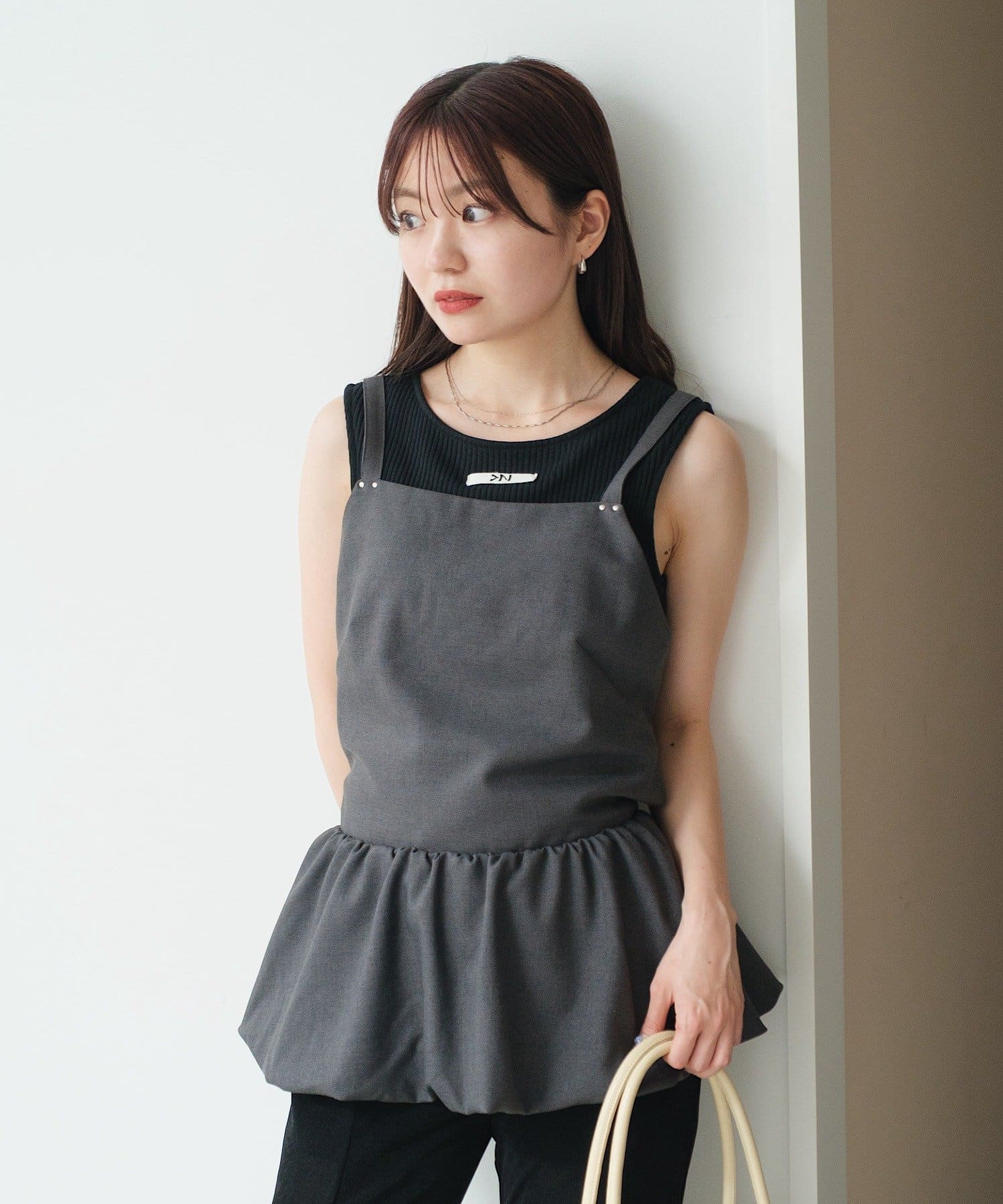 Kastane(カスタネ) 【7.19(土)12:00発売/2025AW】バルーンキャミビスチェ