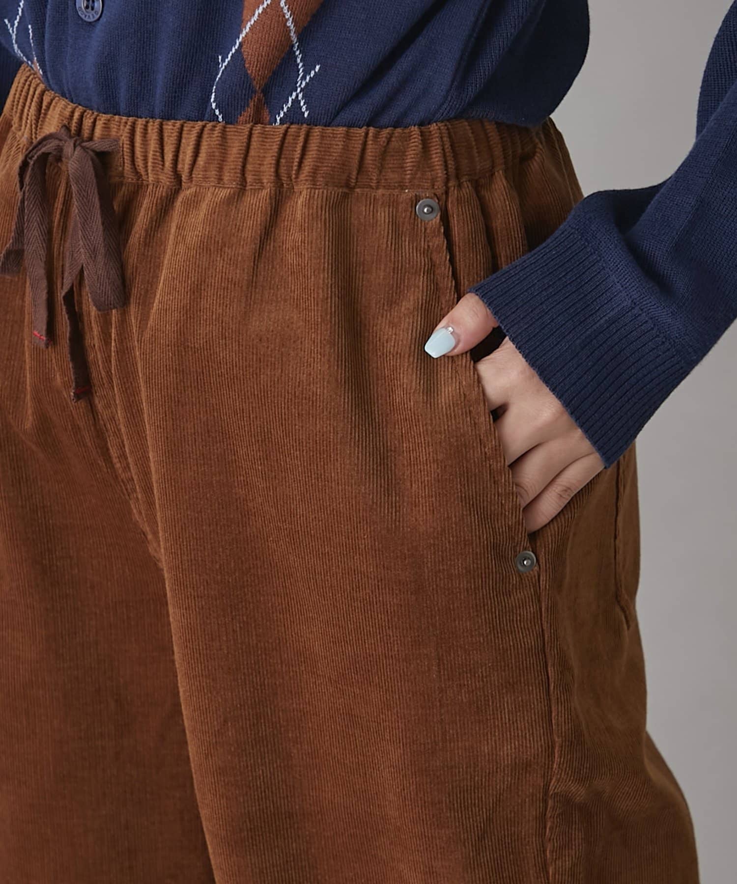 CIAOPANIC TYPY(チャオパニックティピー) 【3サイズ展開】【GEVACO】コーデュロイイージーワイドパンツ