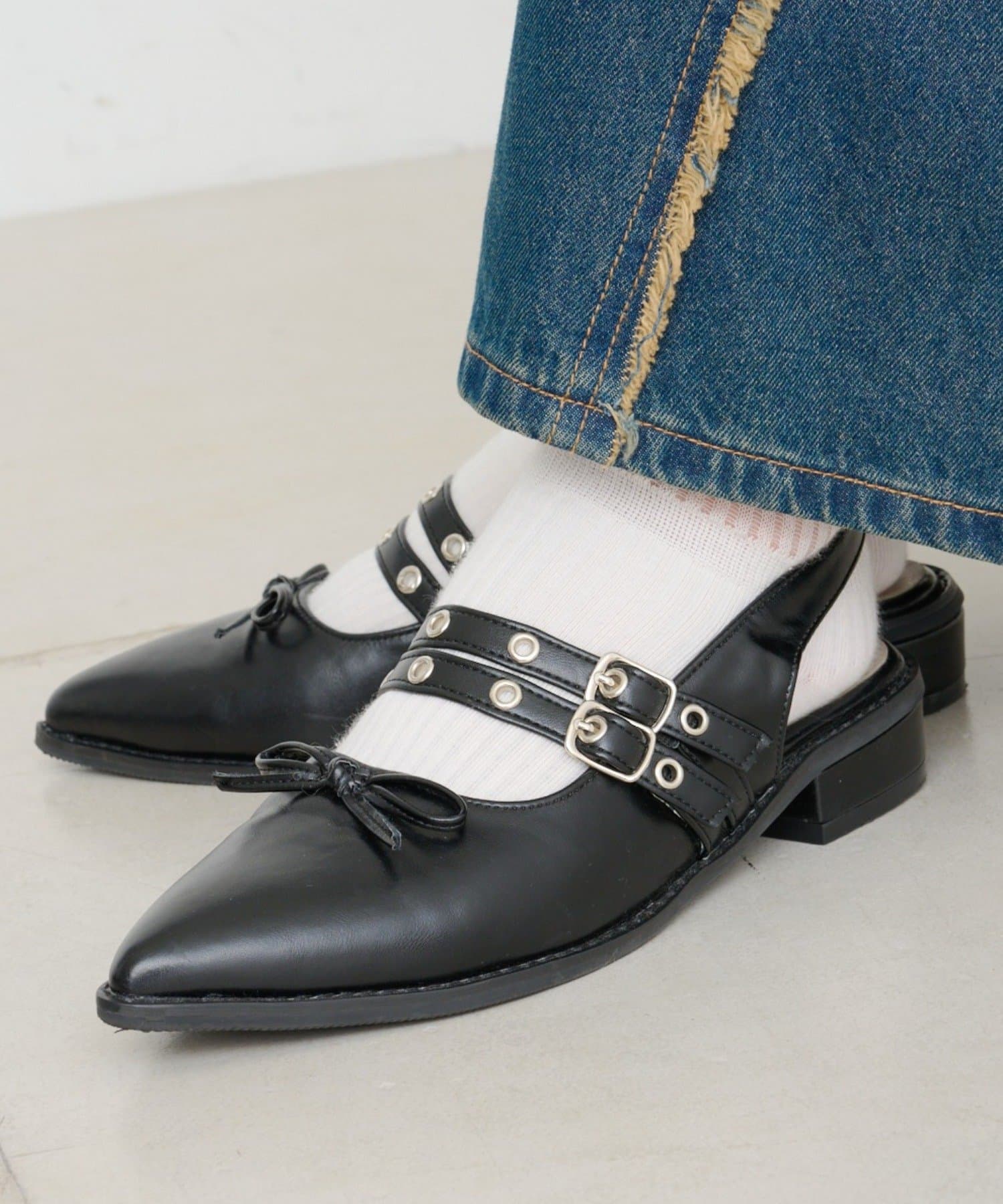 w closet(ダブルクローゼット) 【25AW】リボンパンプス