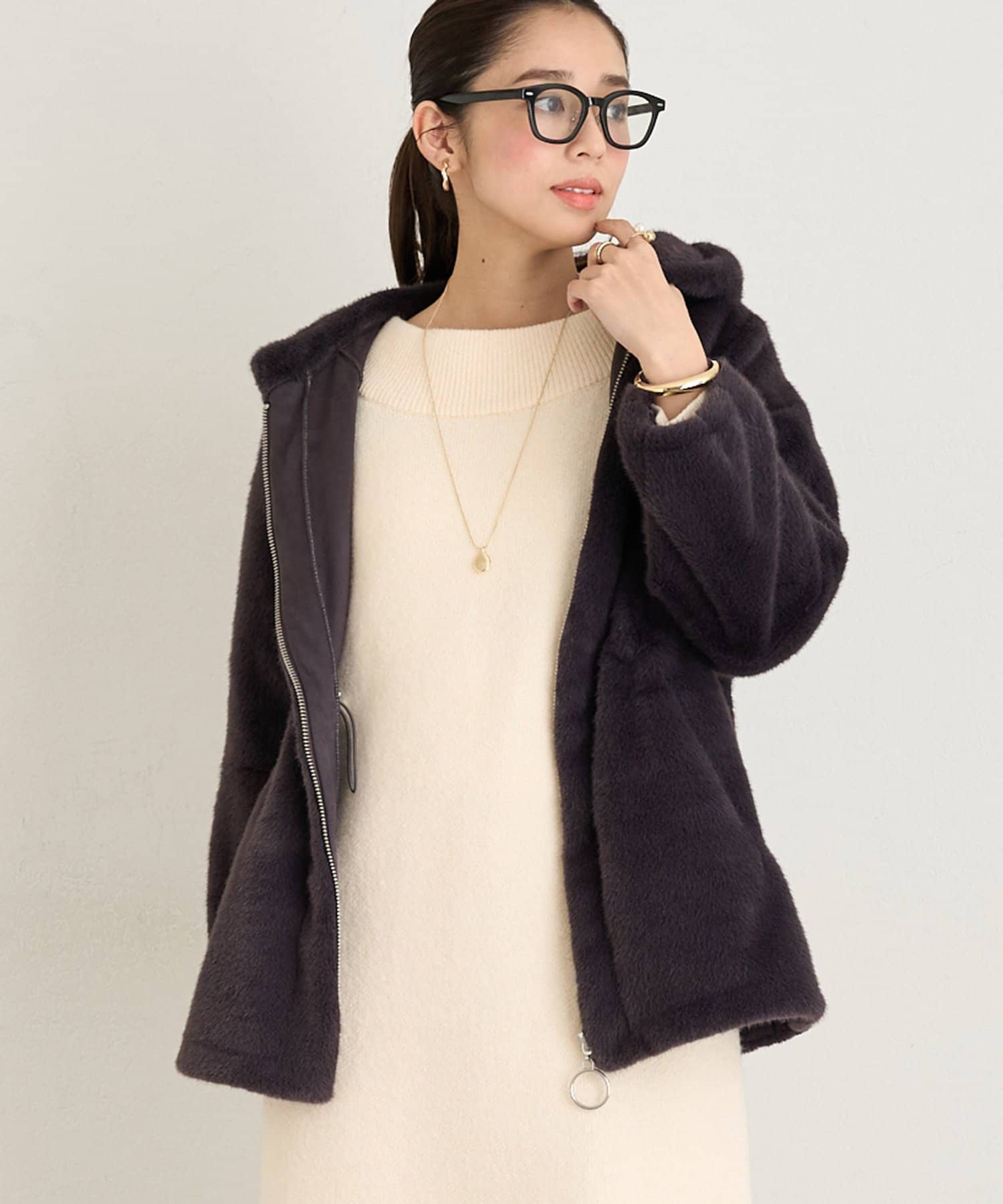 un dix cors(アンディコール) 《主役級アイテム◎》フェイクファーコート