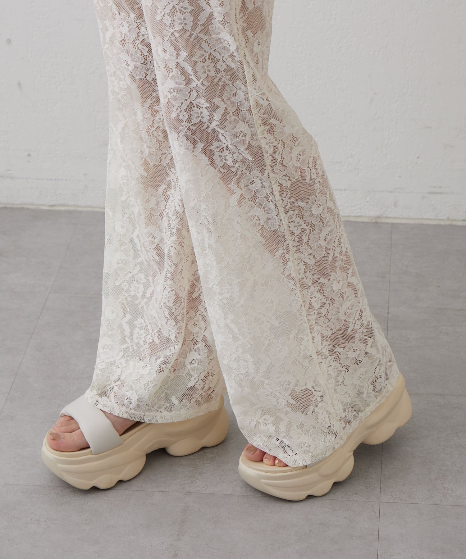 OUTLET(アウトレット) 【mystic】レースパンツ