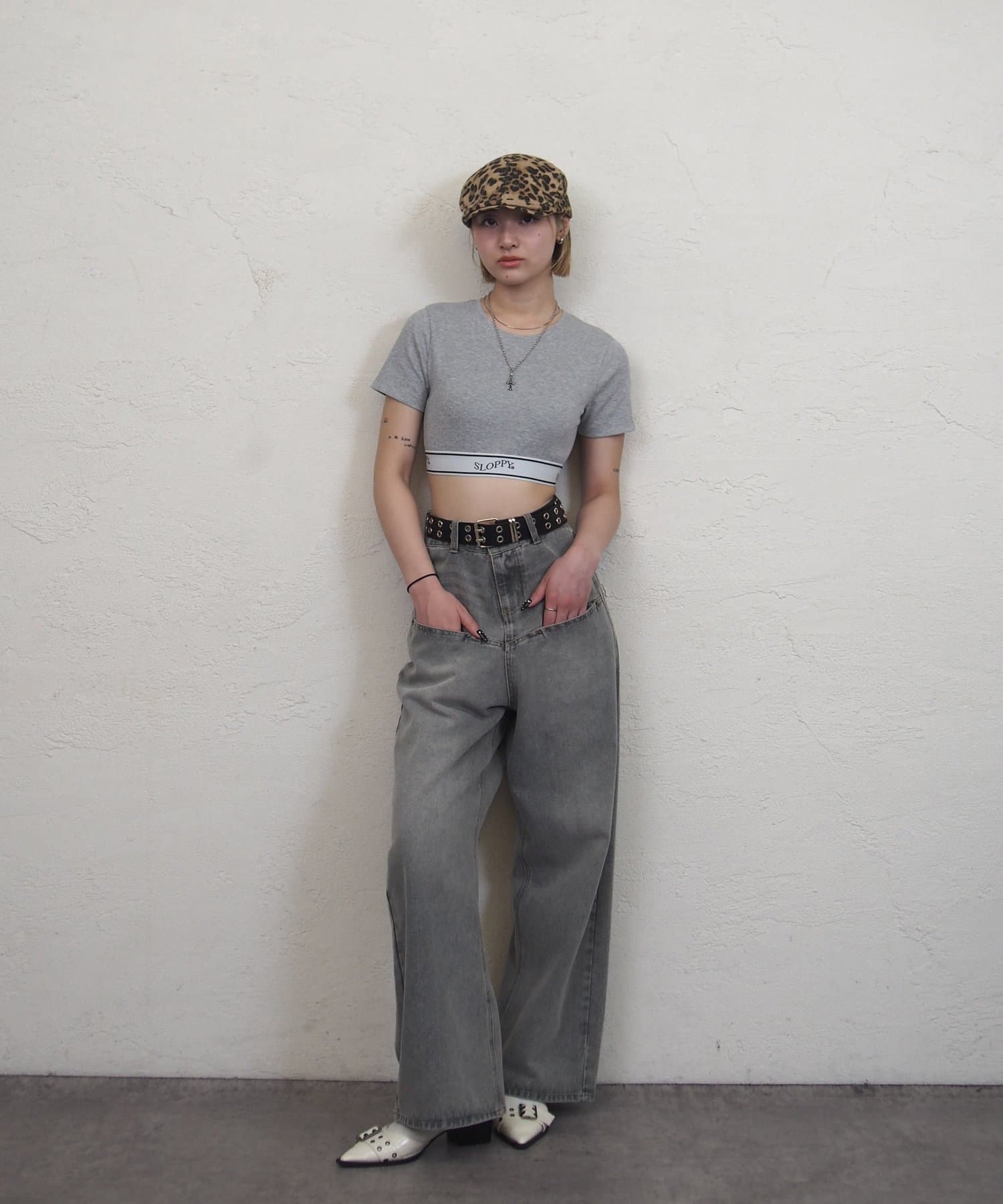 OUTLET(アウトレット) 【WHO'S WHO gallery】【SLOPPY】ラインゴムTEE