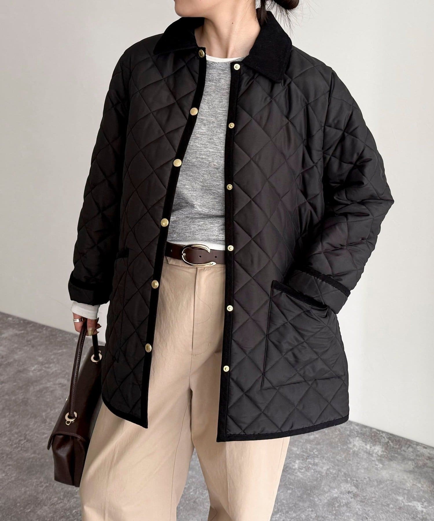 ◇TRADITIONAL WEATHERWEAR◇fredyだけでしか手に入らない別注アイテム！美しいAラインで魅せるキルティングコート【2025 AW】●point・ここでしか手に入らない特別な1枚