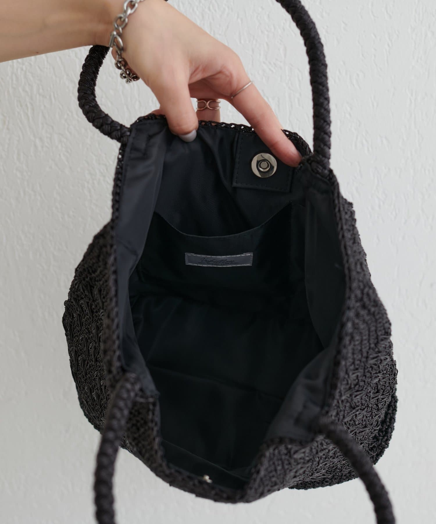 LARUTA(ラルータ) メタリックコード編みトート