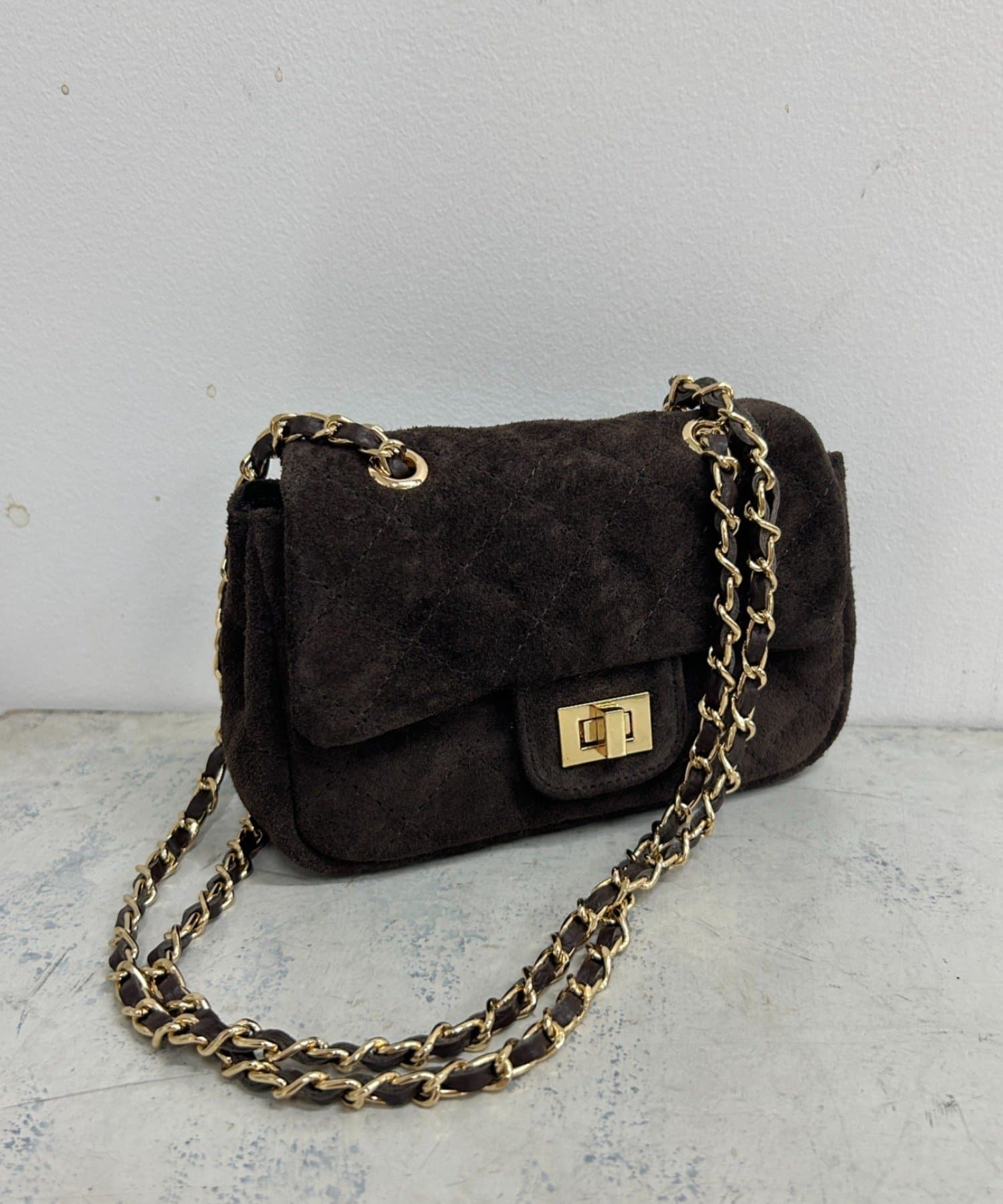 LOUNGEDRESS(ラウンジドレス) 【GALENA】スウェードminiチェーンBag