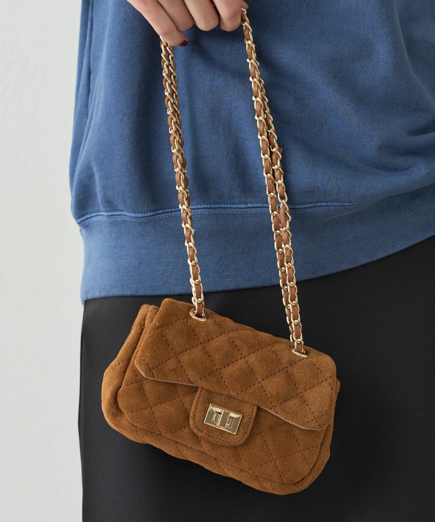 LOUNGEDRESS(ラウンジドレス) 【GALENA】スウェードminiチェーンBag