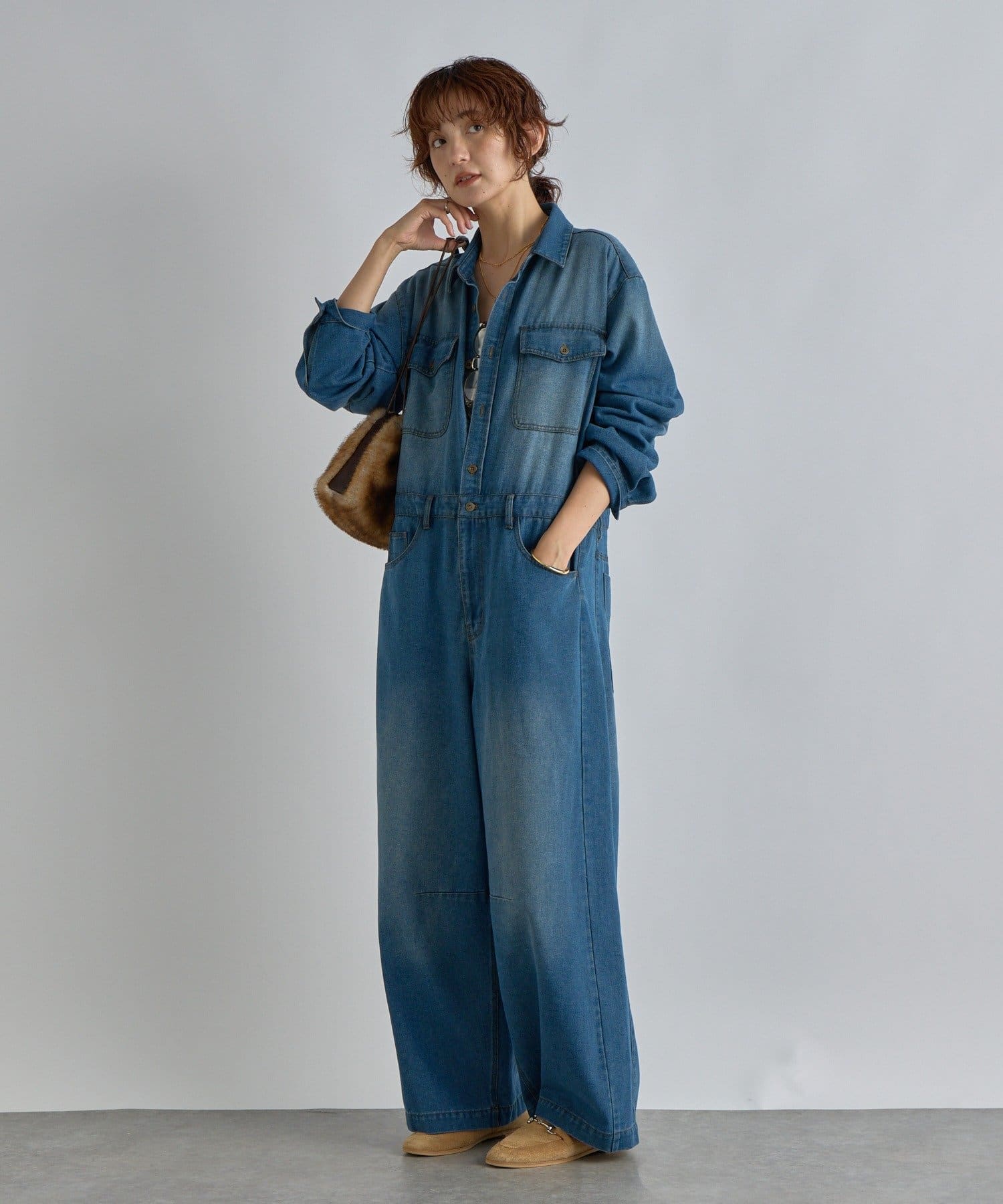 (i)HTH ジャンプスーツ　デニム jump denim suit – YZ