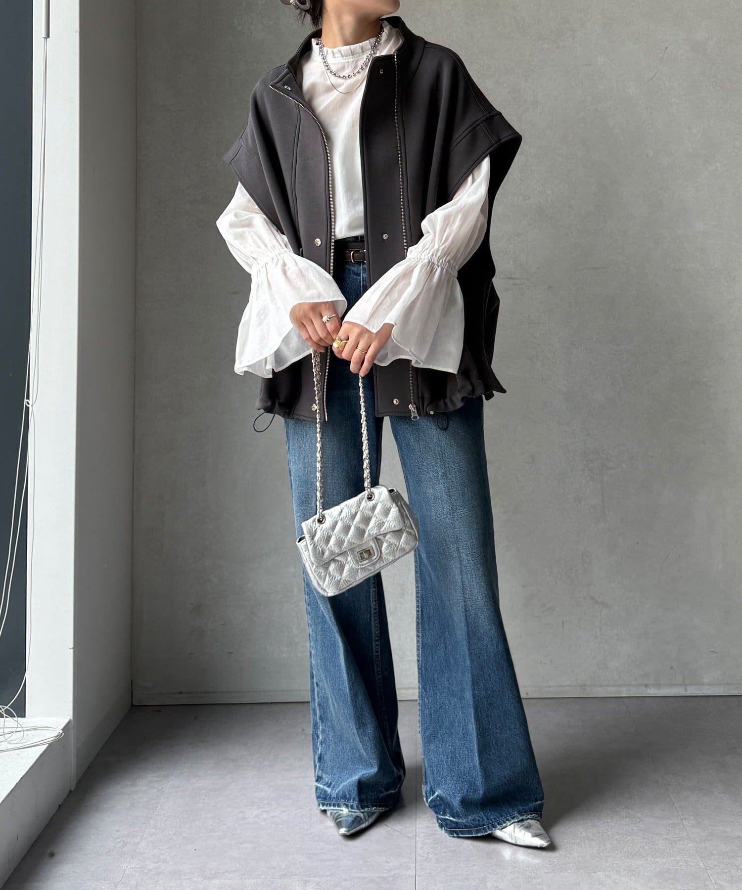 DOUDOU ジップブルゾン DOUDOU｜【完売カラー再追加!/WEB限定】ダブルジップニット