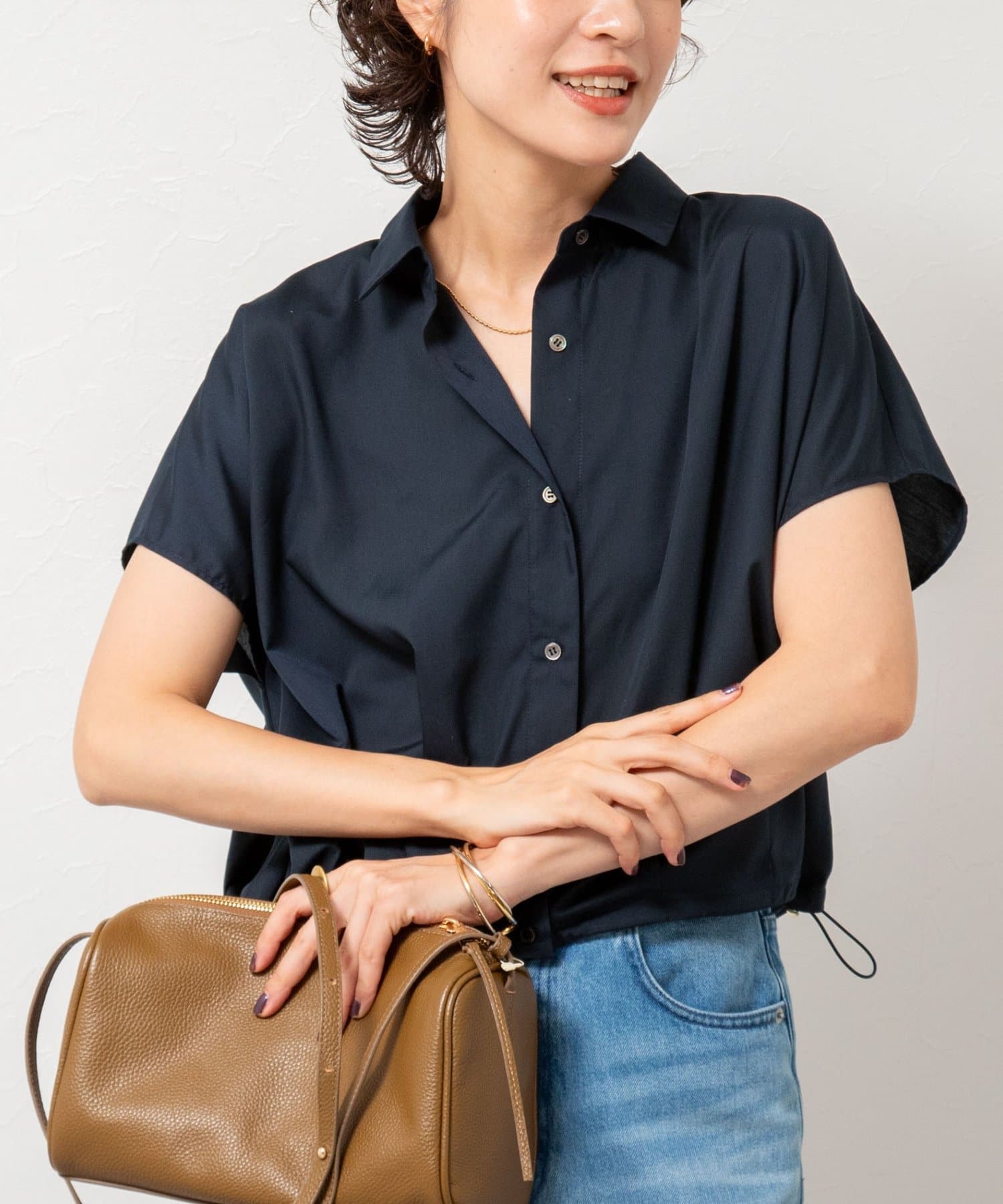 NOLLEY'S(ノーリーズ) ドロストシャツ