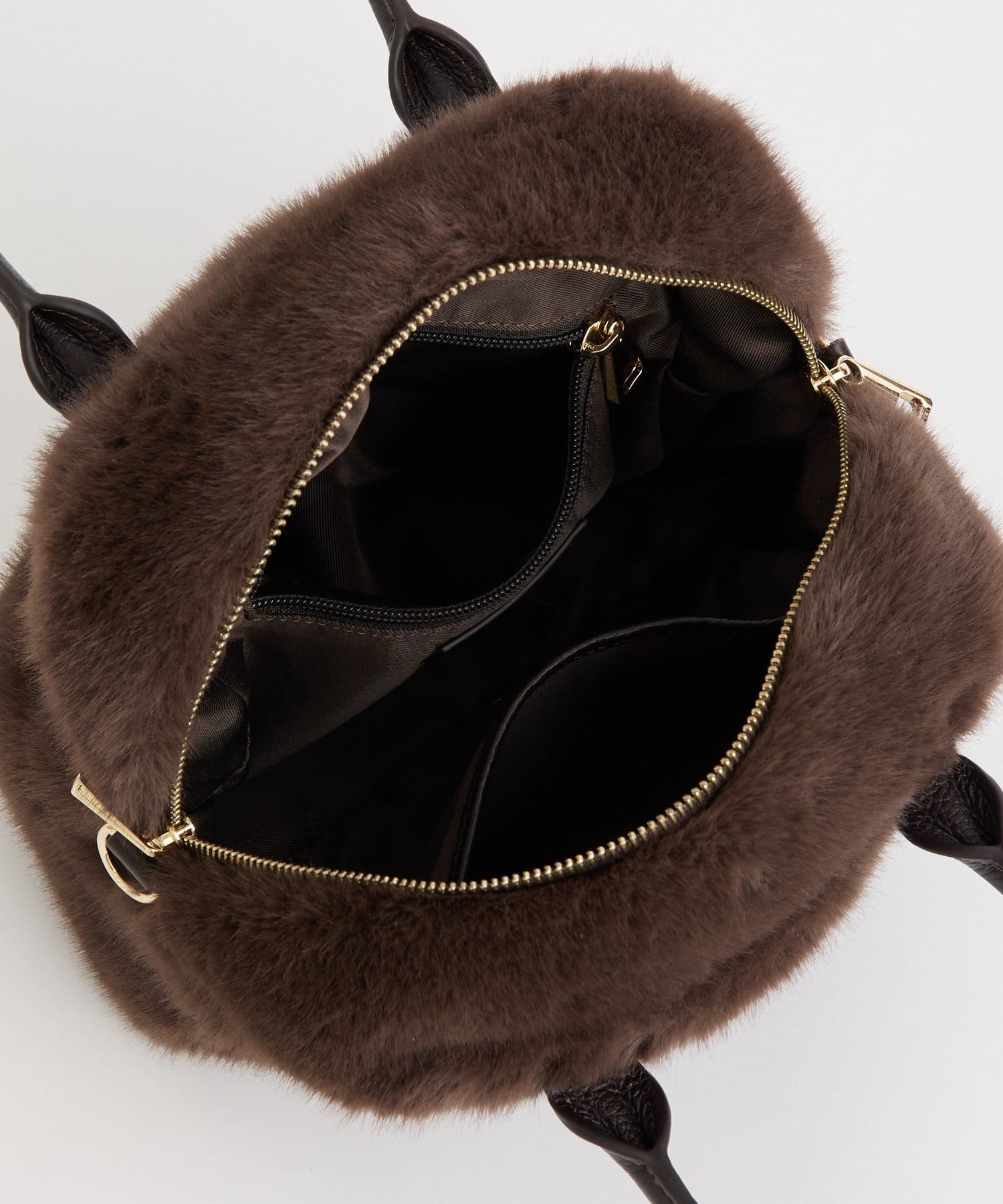 RIVE DROITE(リヴドロワ) 【シーズンムード抜群】フェイクファーミニボストン