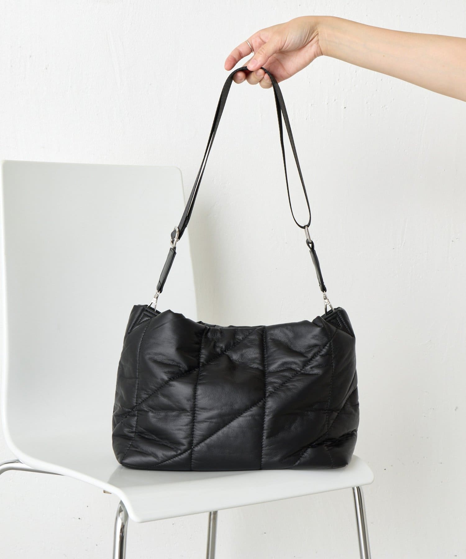 Jena　espace merveilleux(ジェナ　エスパスメルヴェイユ) ステッチ2WAYバッグ