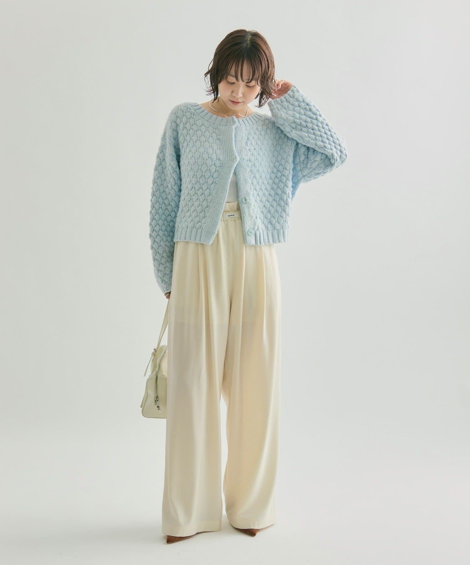 mystic(ミスティック) 【着やせ感動パンツ!調整可能な紐付き◎】フリルイージーパンツ