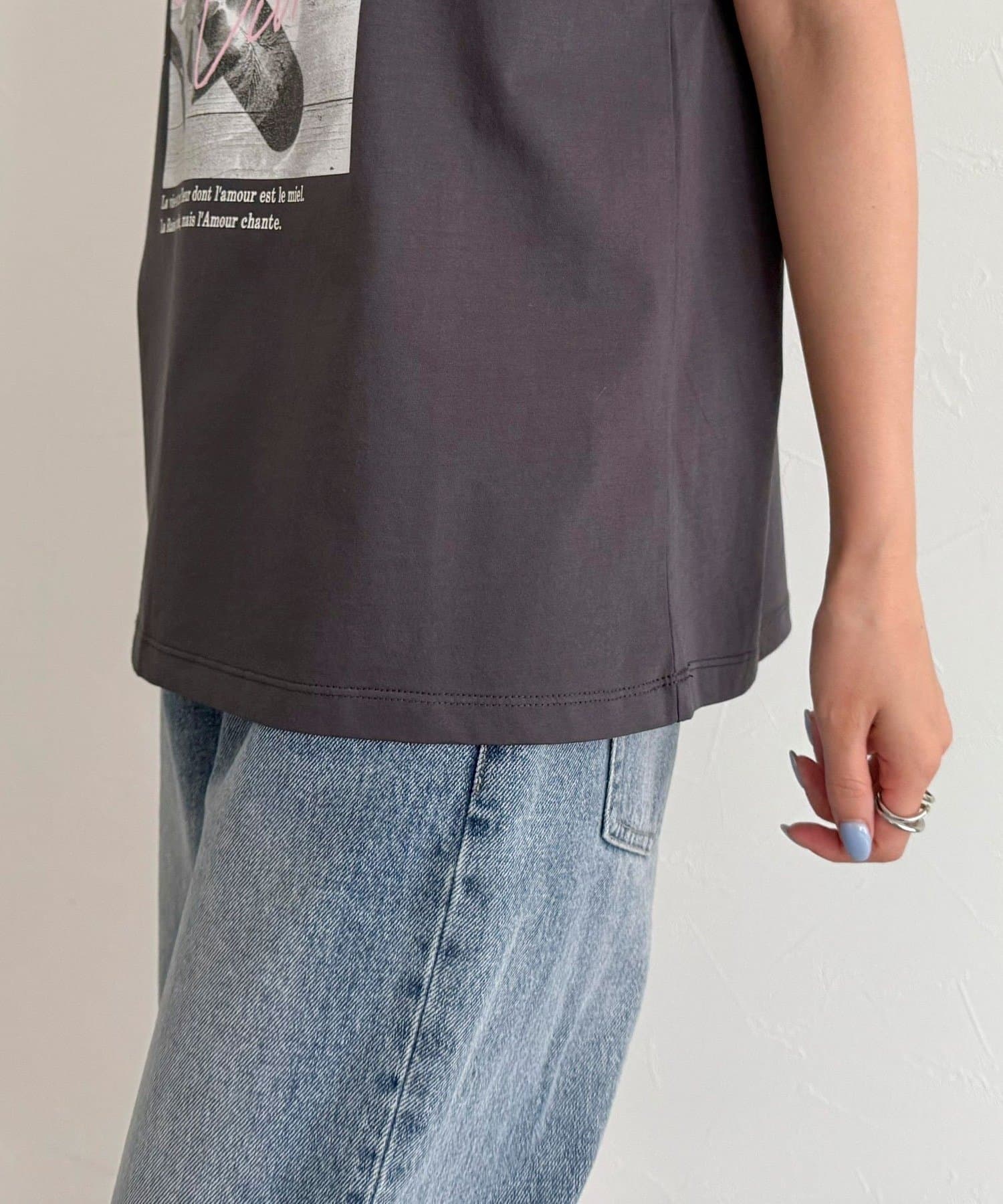 FREDY & GLOSTER(フレディ アンド グロスター) LemonPhotoシルケット半袖Tシャツ