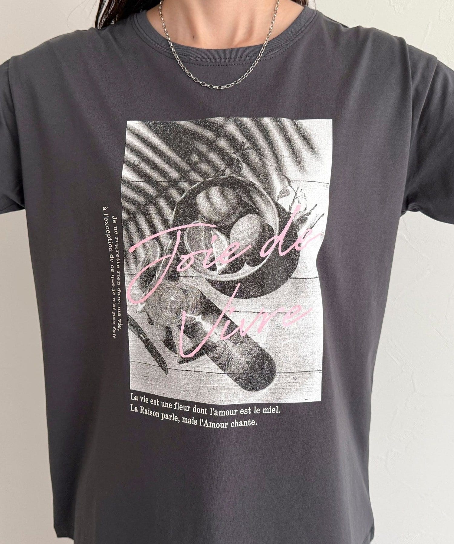 FREDY & GLOSTER(フレディ アンド グロスター) LemonPhotoシルケット半袖Tシャツ