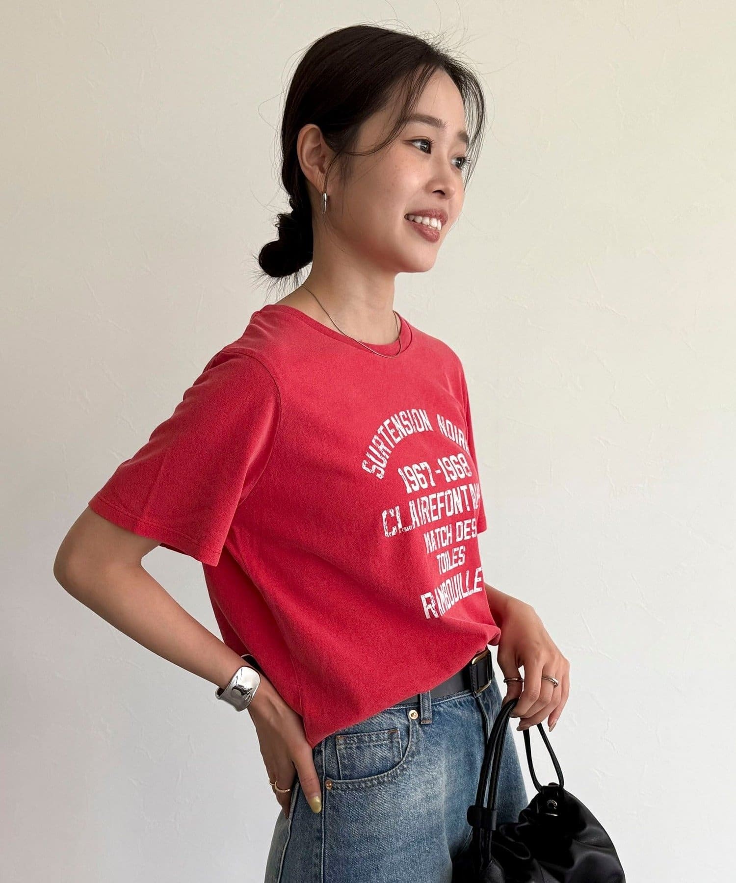 FREDY & GLOSTER(フレディ アンド グロスター) ヴィンテージライクピグメントTシャツ