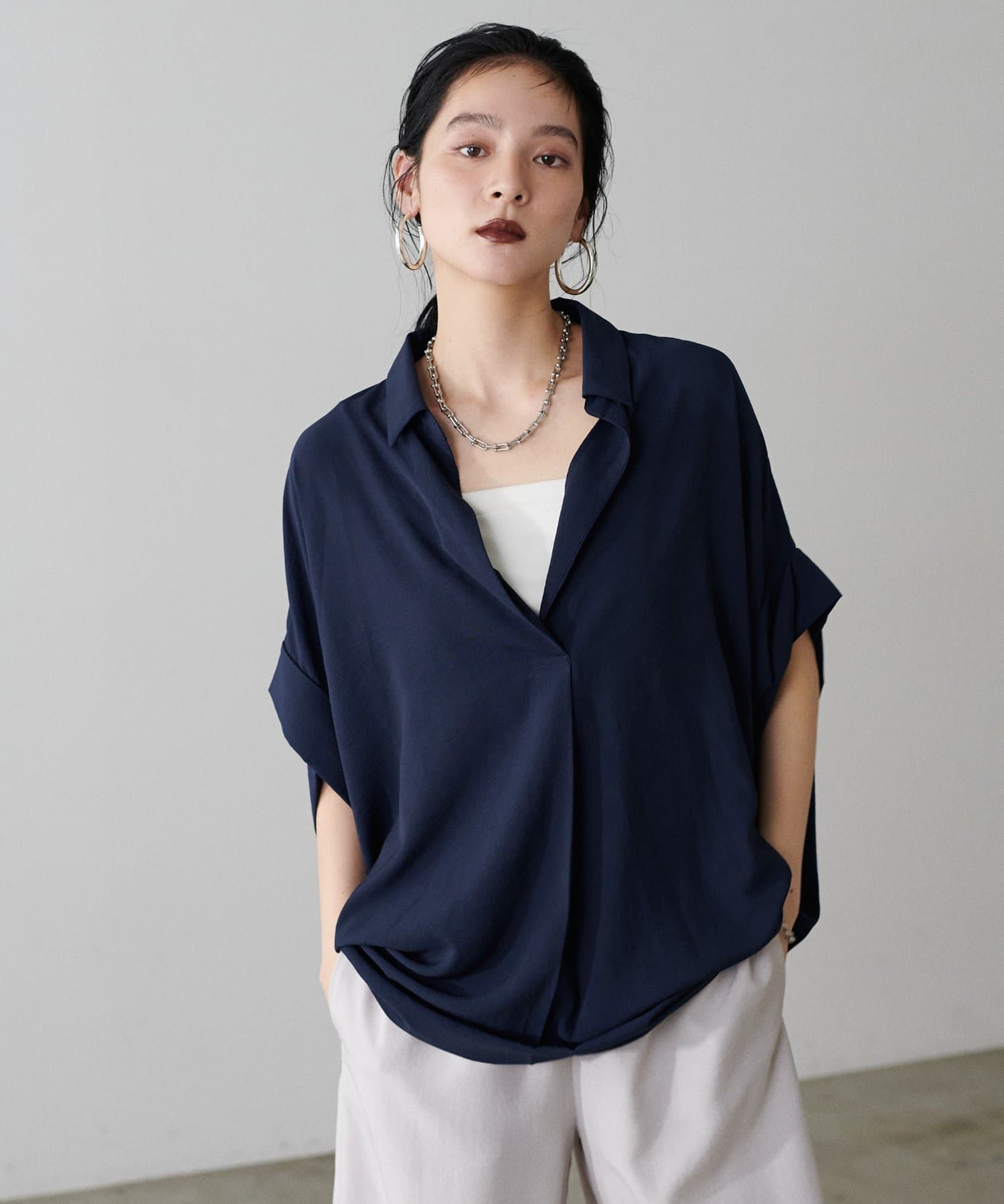LARUTA(ラルータ) ドルマンスキッパーシャツ