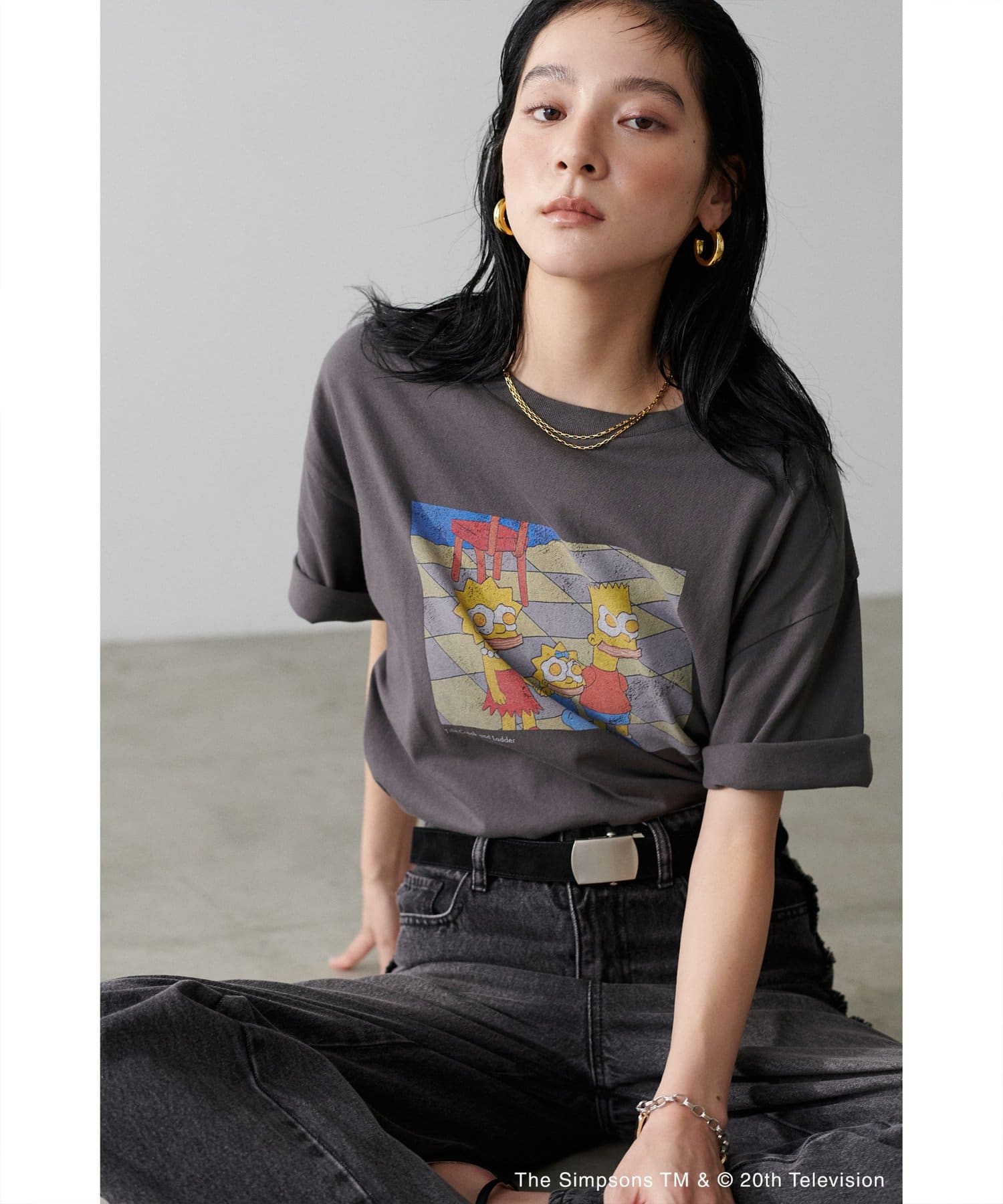 LARUTA(ラルータ) 【THE SIMPSONS／シンプソンズ】ヴィンテージライクTシャツ