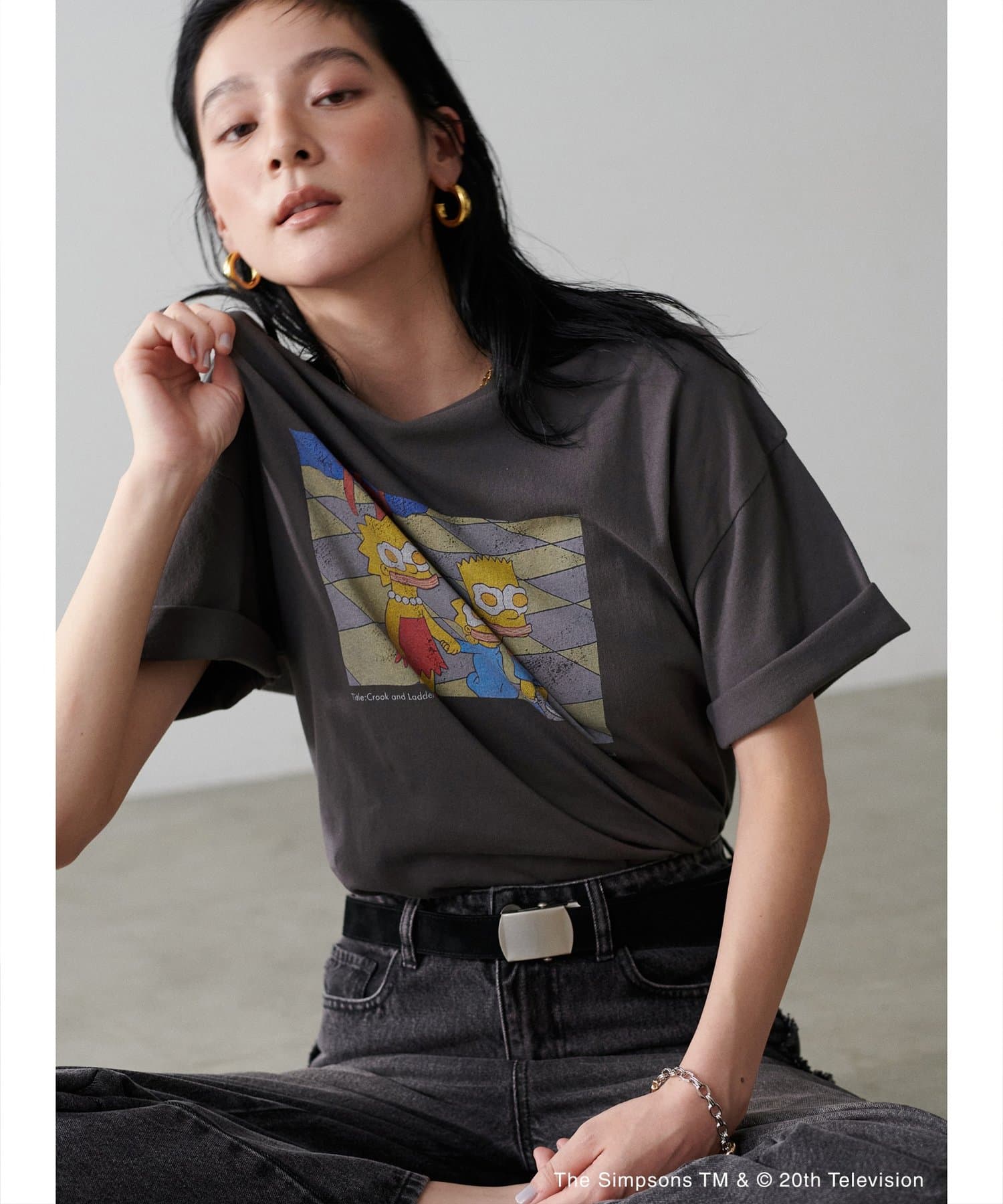 LARUTA(ラルータ) 【THE SIMPSONS／シンプソンズ】ヴィンテージライクTシャツ