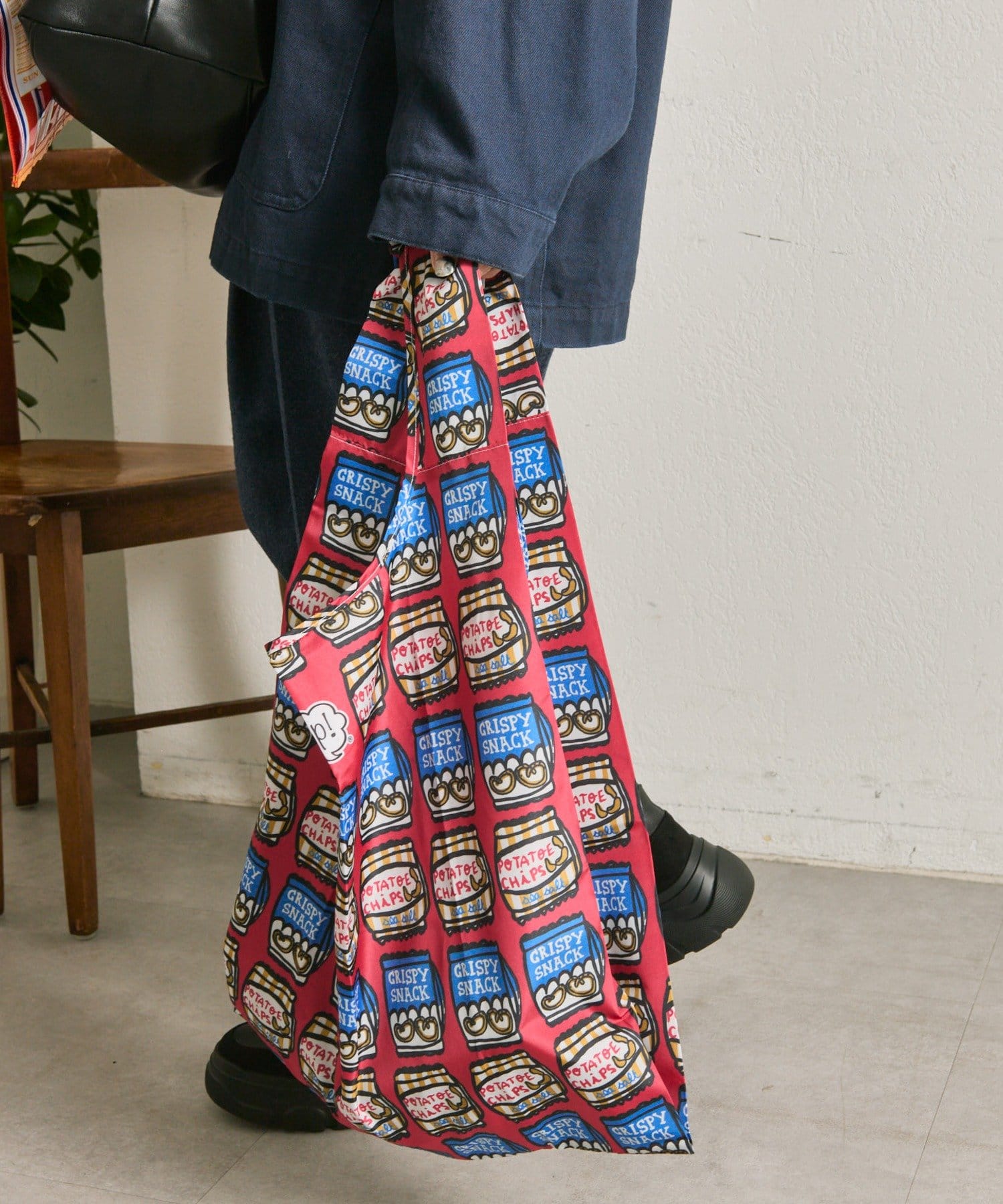 ear PAPILLONNER(イア パピヨネ) 【yup!（ヤップ）】POPCORN ECO/ポップコーンポーチ＆スナックエコバッグ