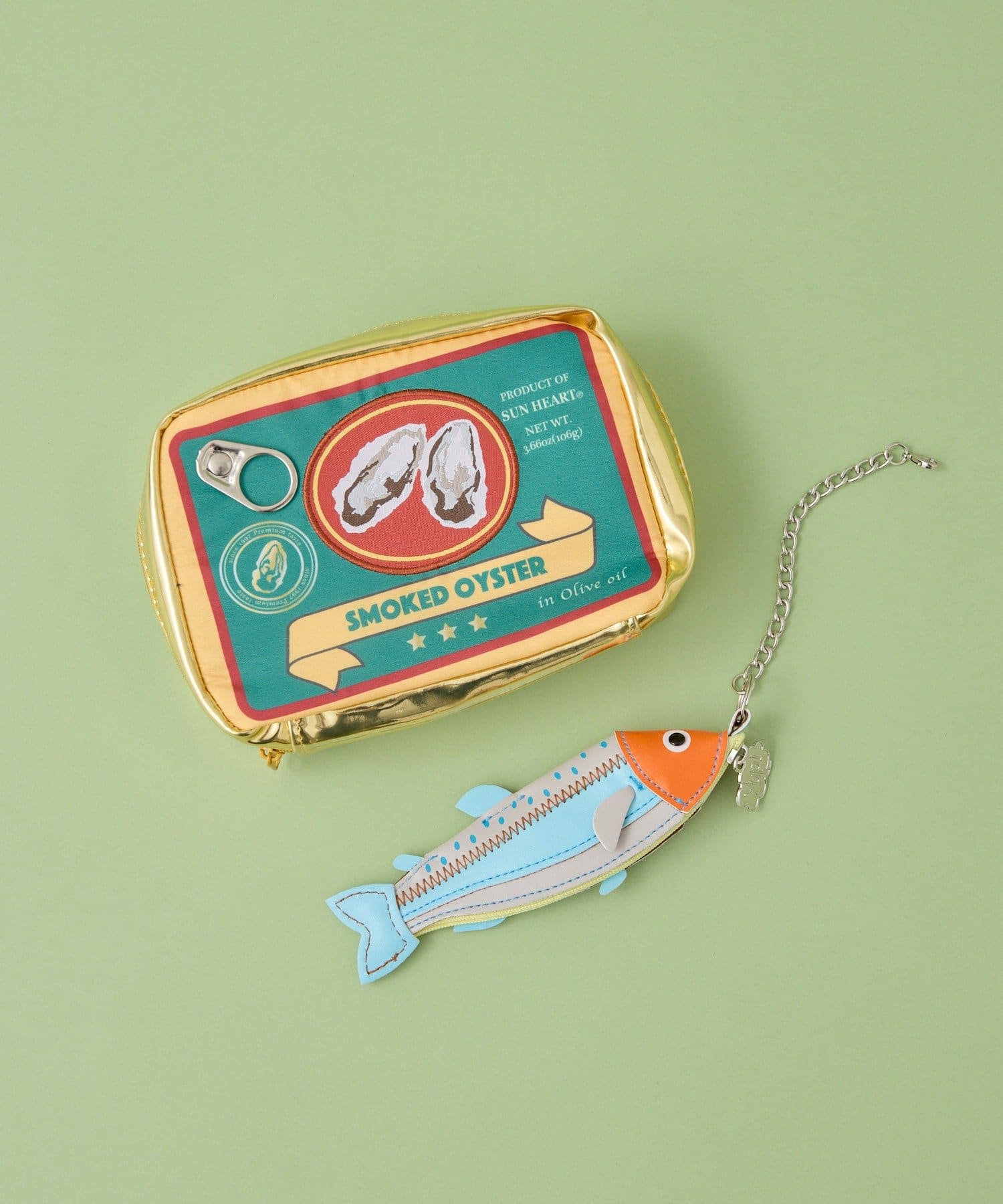 ear PAPILLONNER(イア パピヨネ) 【yup!（ヤップ）】OYSTER＆FISH/オイスター缶＆フィッシュポーチ