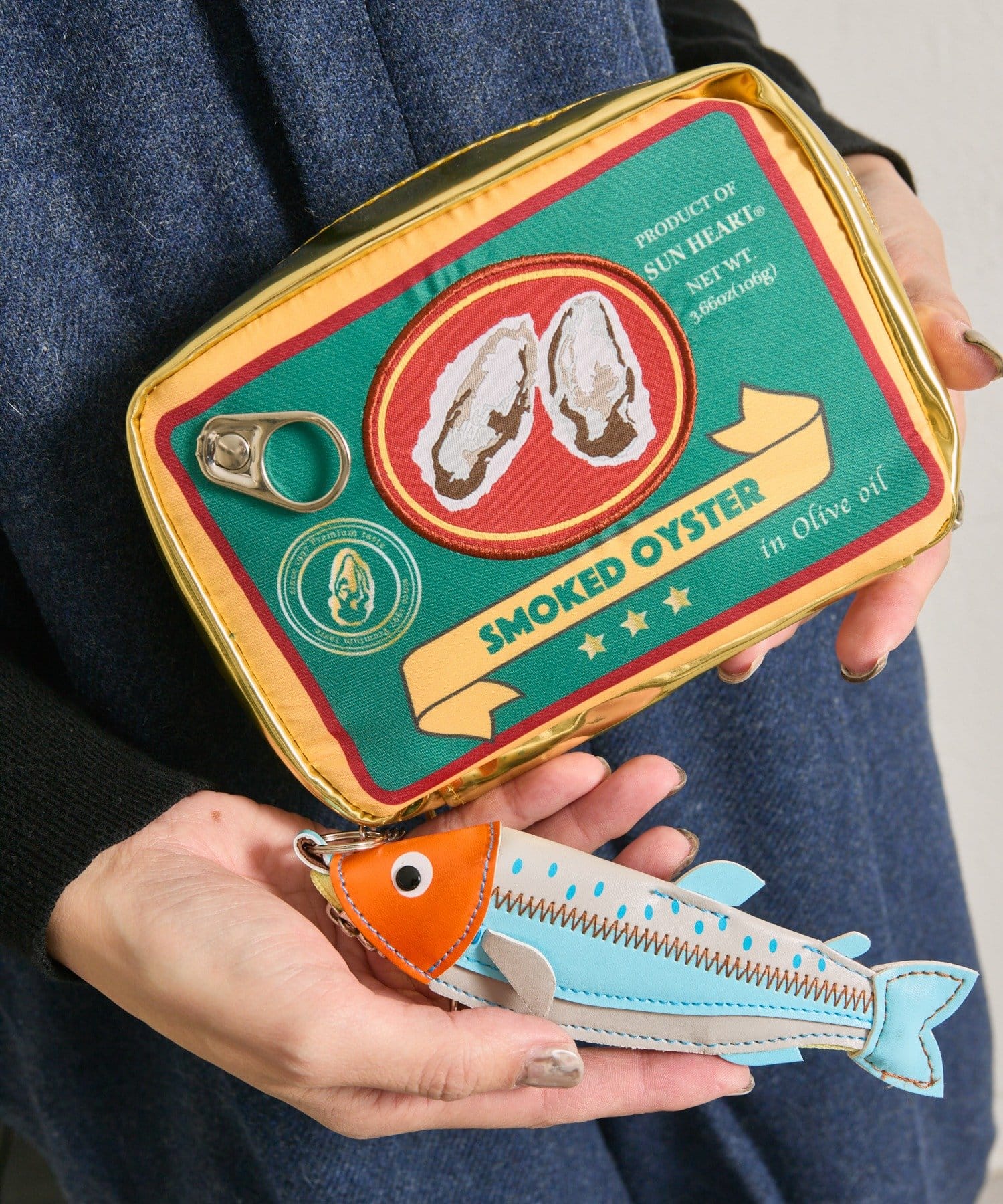 ear PAPILLONNER(イア パピヨネ) 【yup!（ヤップ）】OYSTER＆FISH/オイスター缶＆フィッシュポーチ