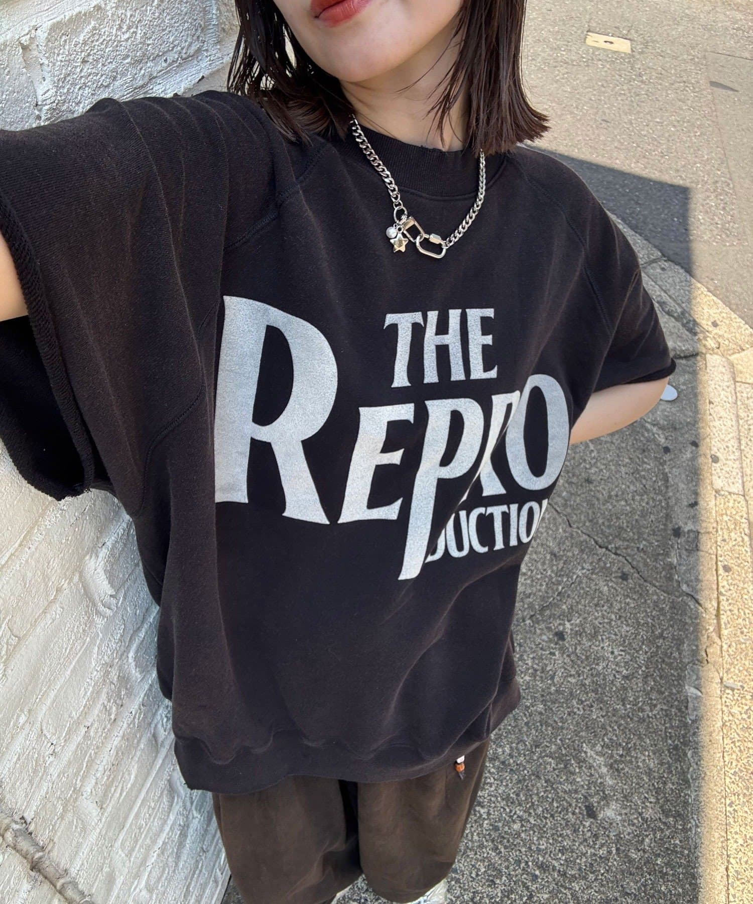 CIAOPANIC(チャオパニック) 【RePRODUCTION LABEL / リプロダクションレーベル】ショートスリーブラグランスウェット