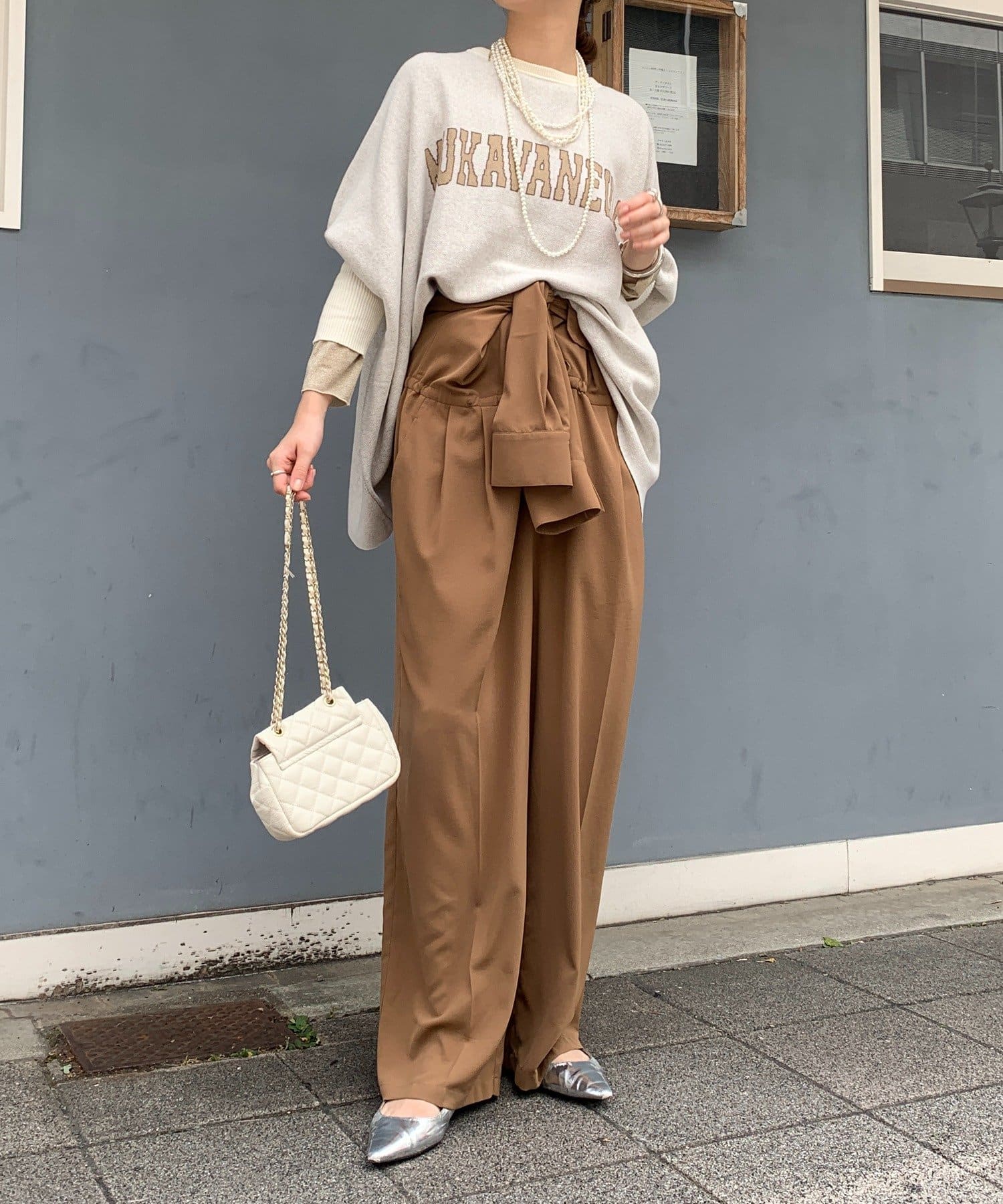 DouDou MAGLIONE ロゴポンチョニット シニカル　ブラック DouDou MAGLIONE ロゴポンチョニット シニカル ブラック - メルカリ