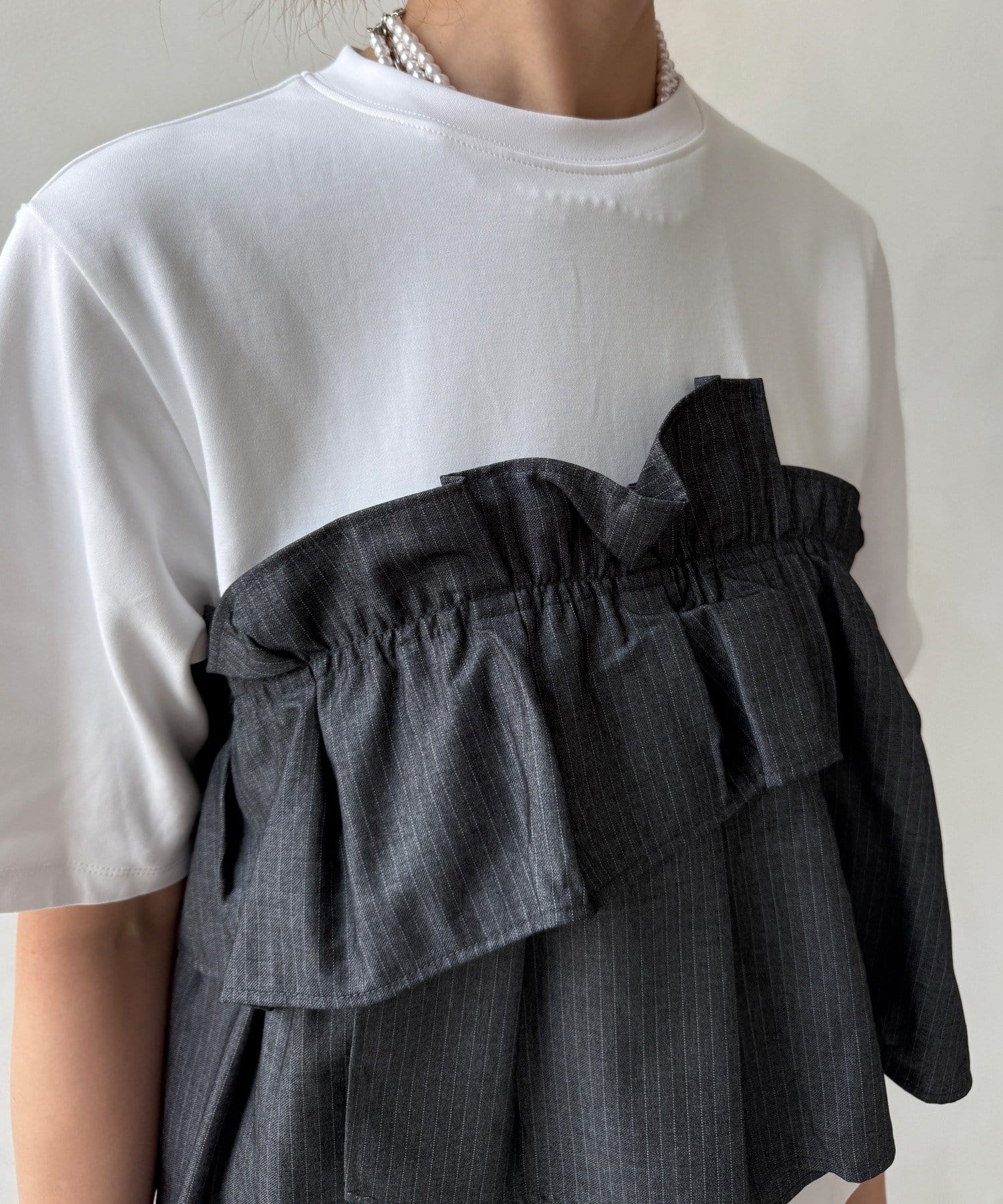 DOUDOU(ドゥドゥ) 【WEB限定】ビスチェドッキングトップス