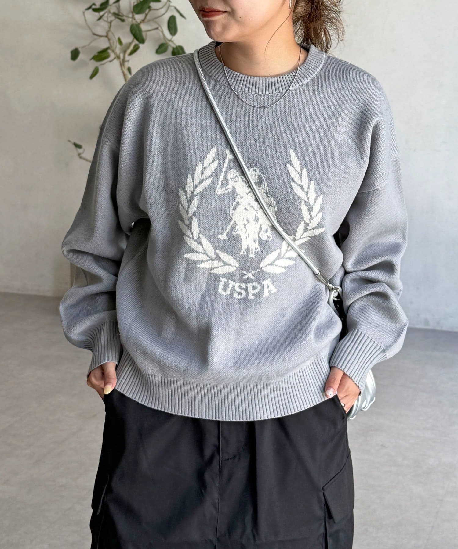CPCM(シーピーシーエム) 【U.S. POLO ASSN.】ジャガードニットプルオーバー