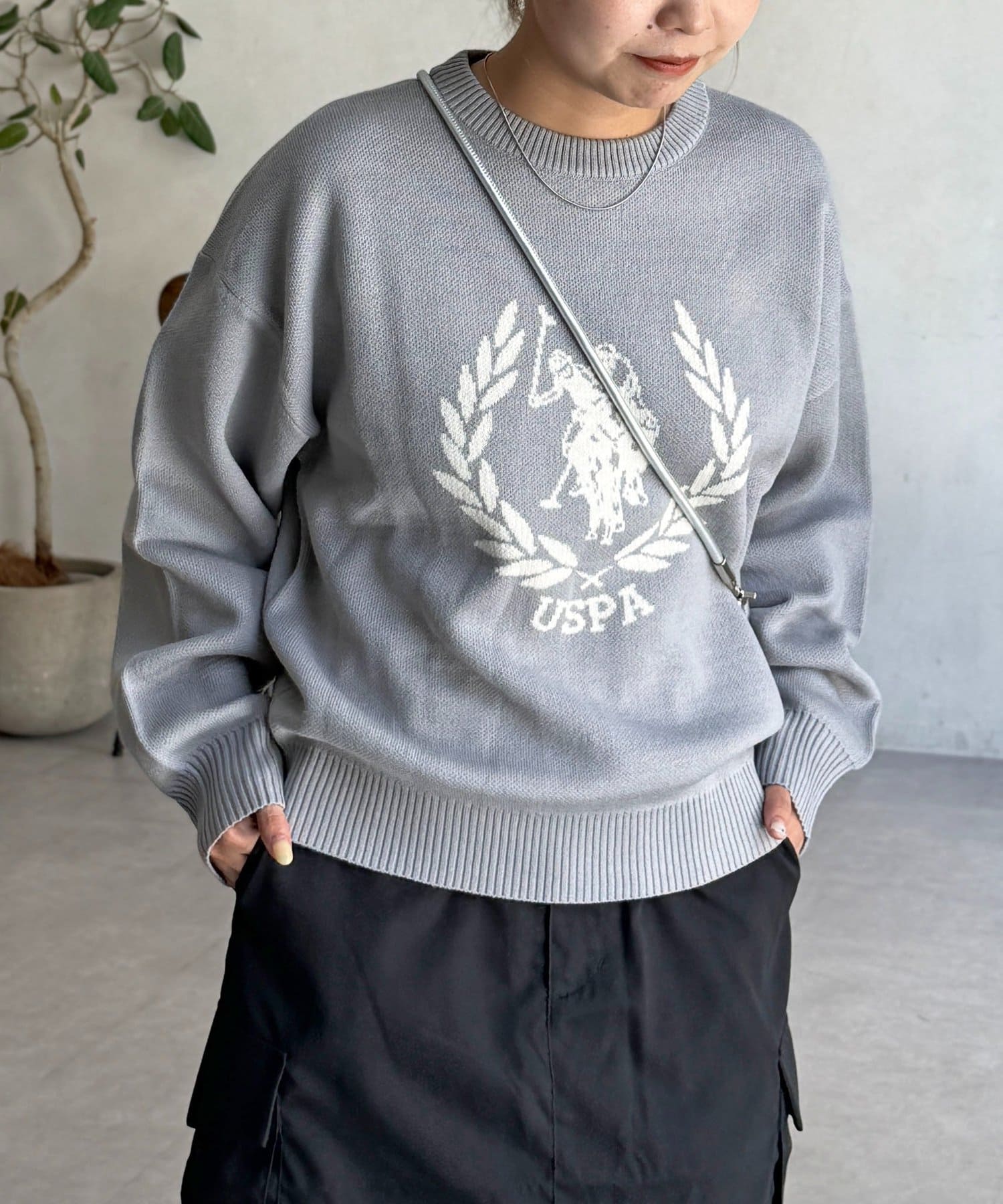 CPCM(シーピーシーエム) 【U.S. POLO ASSN.】ジャガードニットプルオーバー