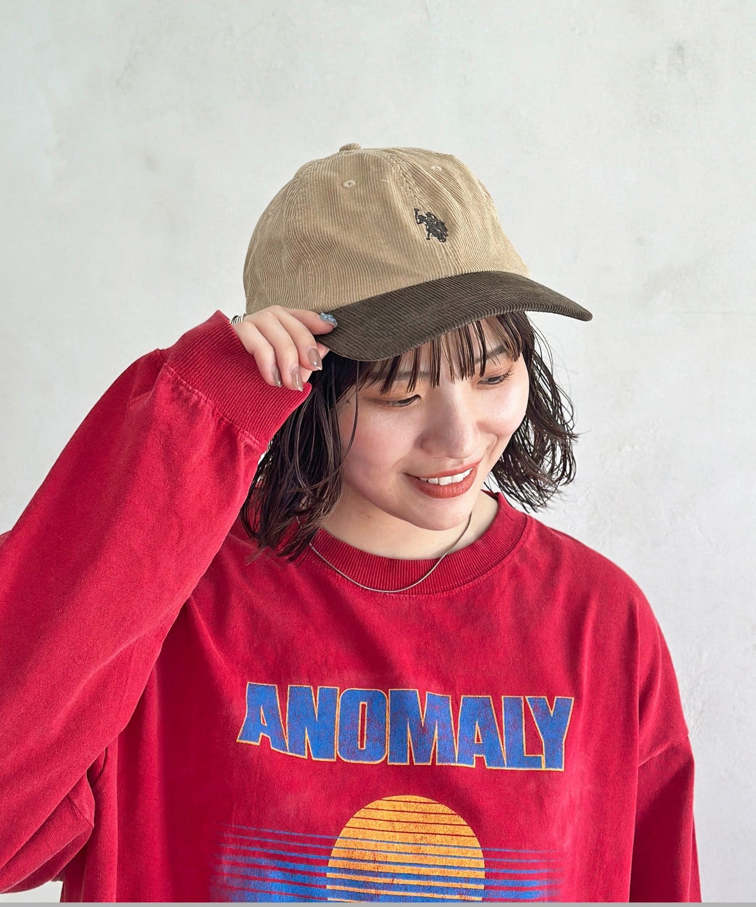 CPCM(シーピーシーエム) 【U.S. POLO ASSN.】コーデュロイキャップ