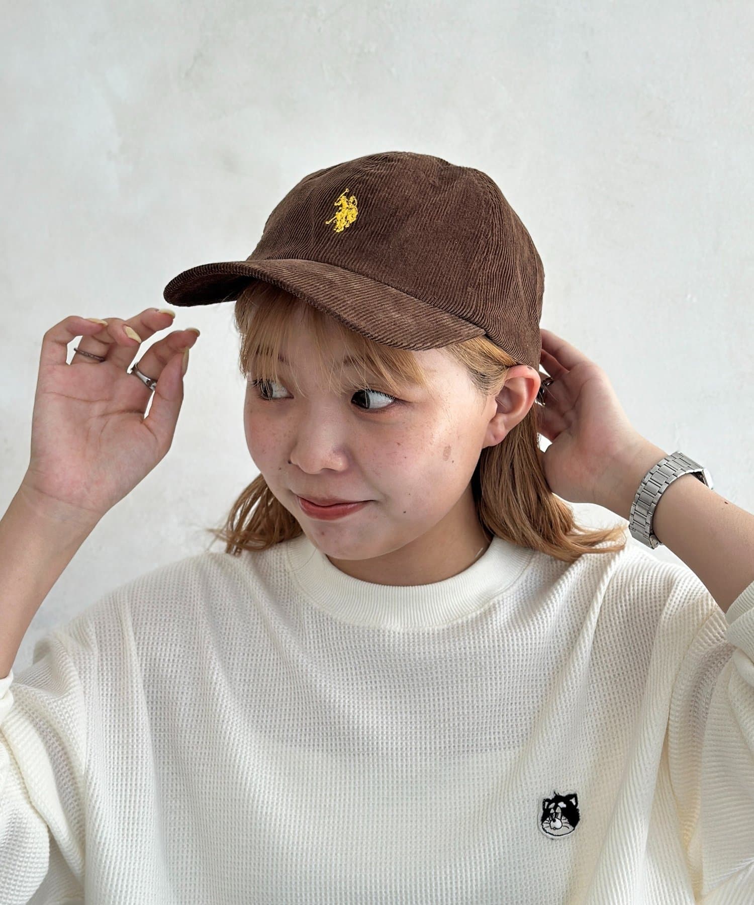 CPCM(シーピーシーエム) 【U.S. POLO ASSN.】コーデュロイキャップ