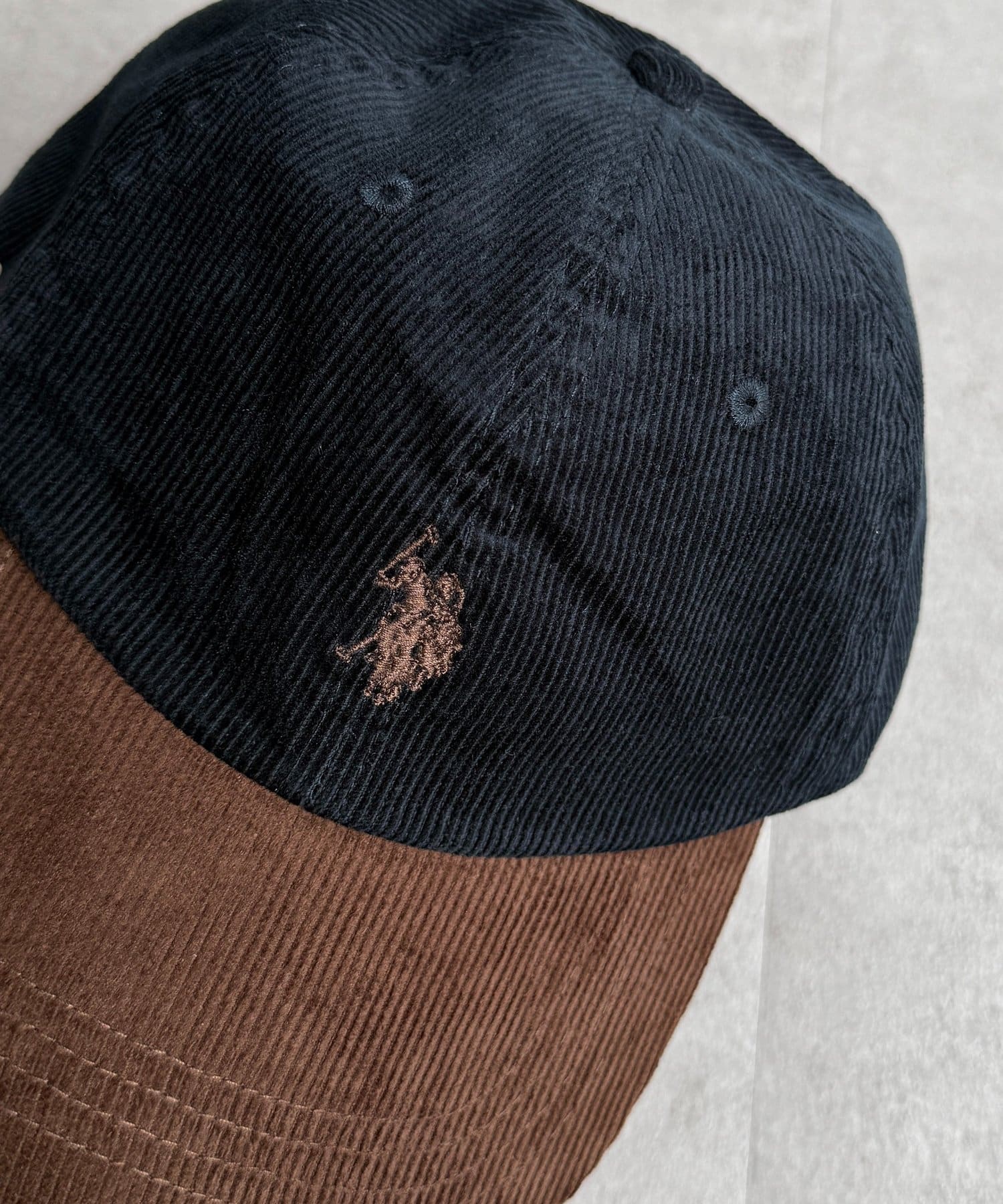 CPCM(シーピーシーエム) 【U.S. POLO ASSN.】コーデュロイキャップ