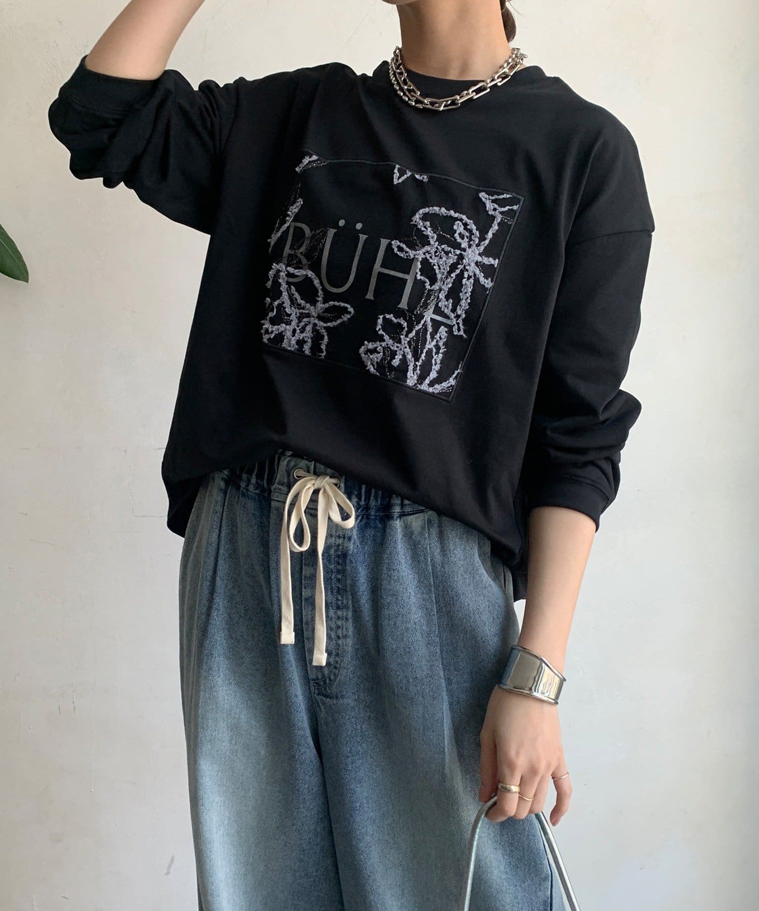 DOUDOU(ドゥドゥ) 【WEB限定】レースロゴロンTEE