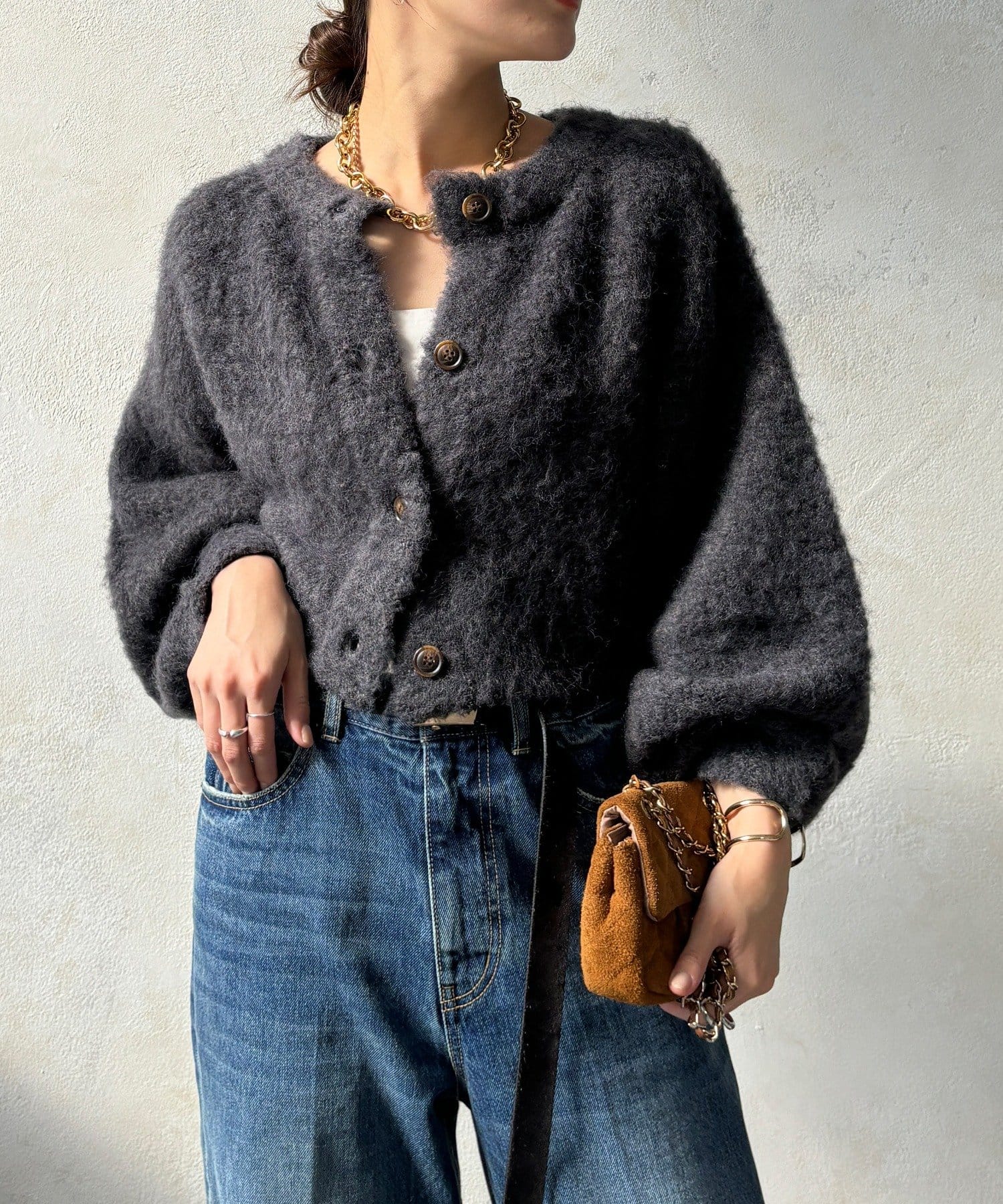 DOUDOU(ドゥドゥ) 【WEB限定】ニットカーデ+ニットワンピースセット